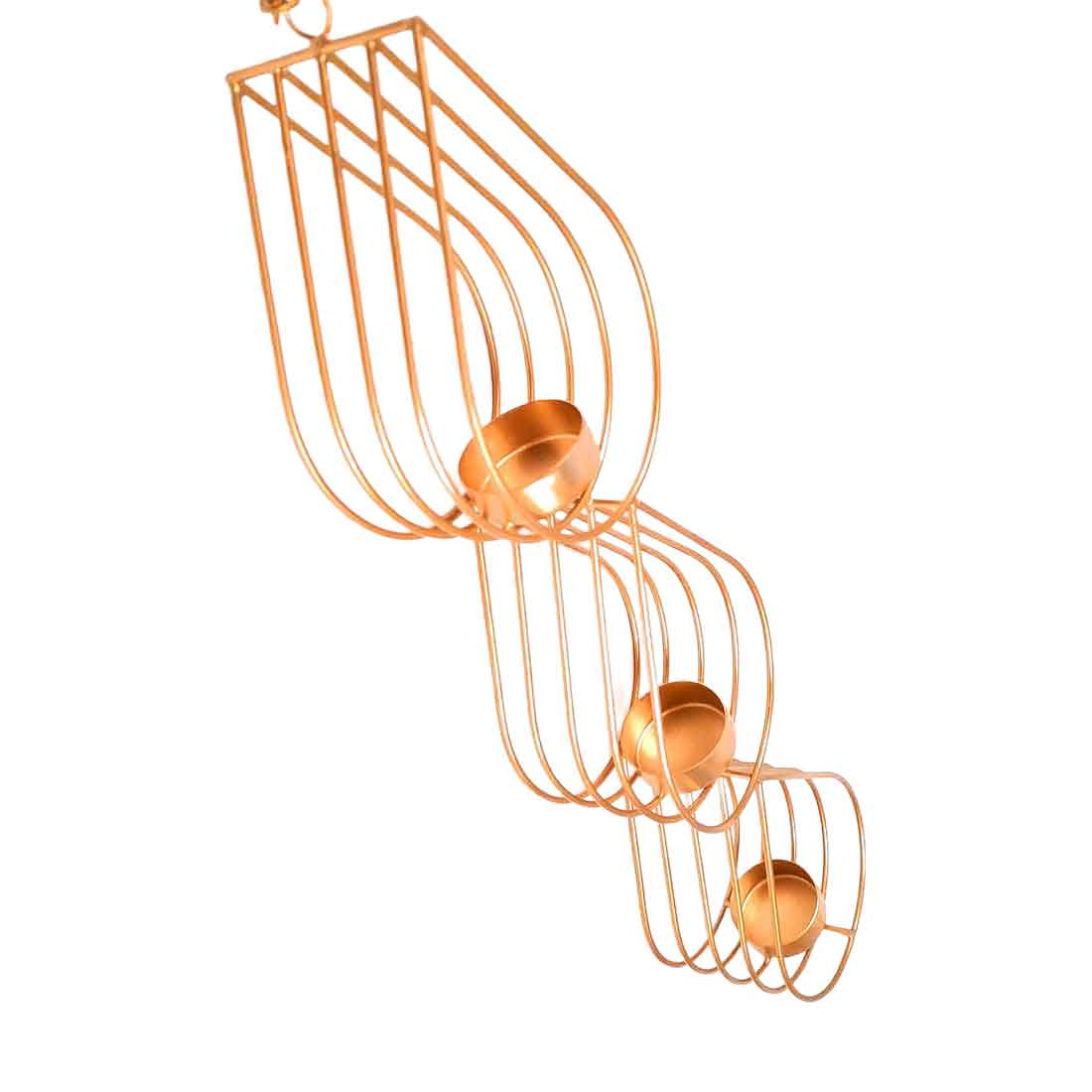 Wall Hanging Tea Light Holder With 3 Slots - Apkamart