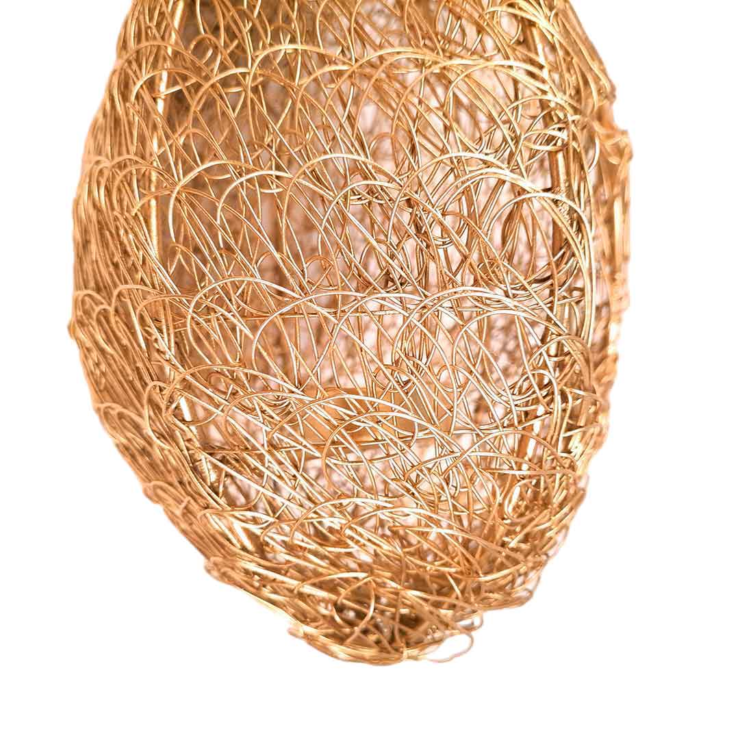 Hanging Tea Light Holder | Bird Nest Design Wall Votive - For Home Decor & Gifts - 11 Inch - apkamart #Style_pack of 1