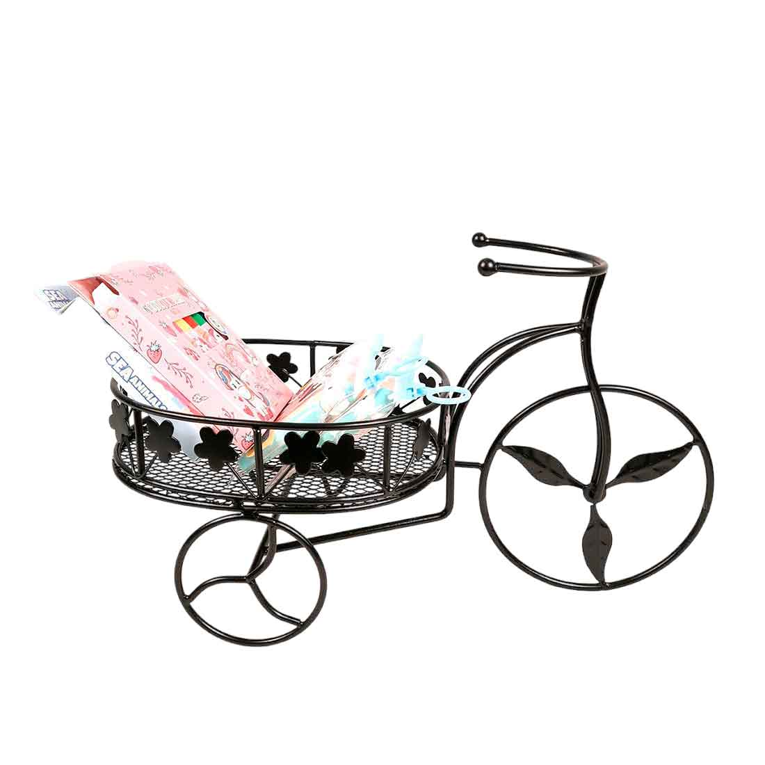 Fruit Basket | Multipurpose Basket - Rickshaw Design - For Fruits, Vegetables, Kitchen & Dining Table Decor - 15 Inch - Apkamart#Style_Pack of 1