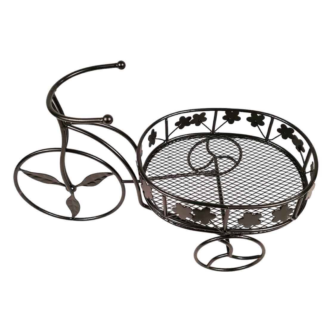 Fruit Basket | Multipurpose Basket - Rickshaw Design - For Fruits, Vegetables, Kitchen & Dining Table Decor - 15 Inch - Apkamart#Style_Pack of 1