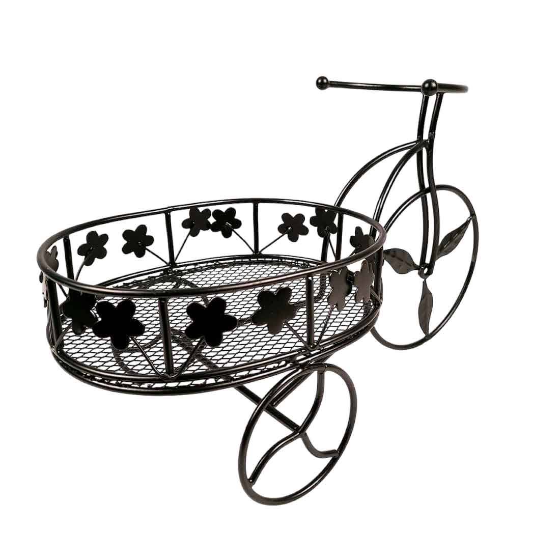 Fruit Basket | Multipurpose Basket - Rickshaw Design - For Fruits, Vegetables, Kitchen & Dining Table Decor - 15 Inch - Apkamart#Style_Pack of 2