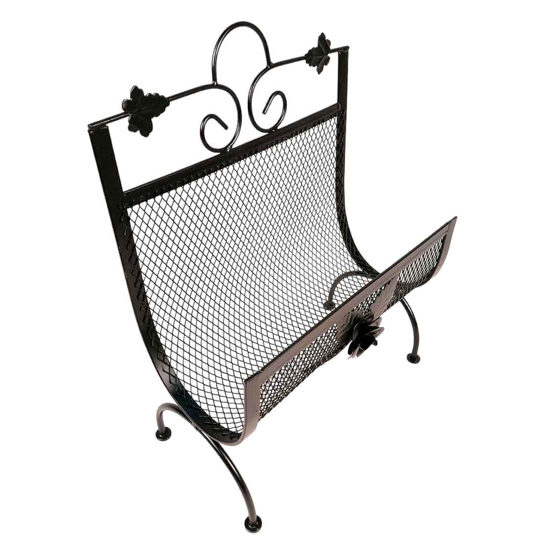 Magazine Holder | Newspaper Stand Cum Organizer - For Home Decor, Living Room, Organising & Gifts - 12 Inch - Apkamart #Style_Pack of 2