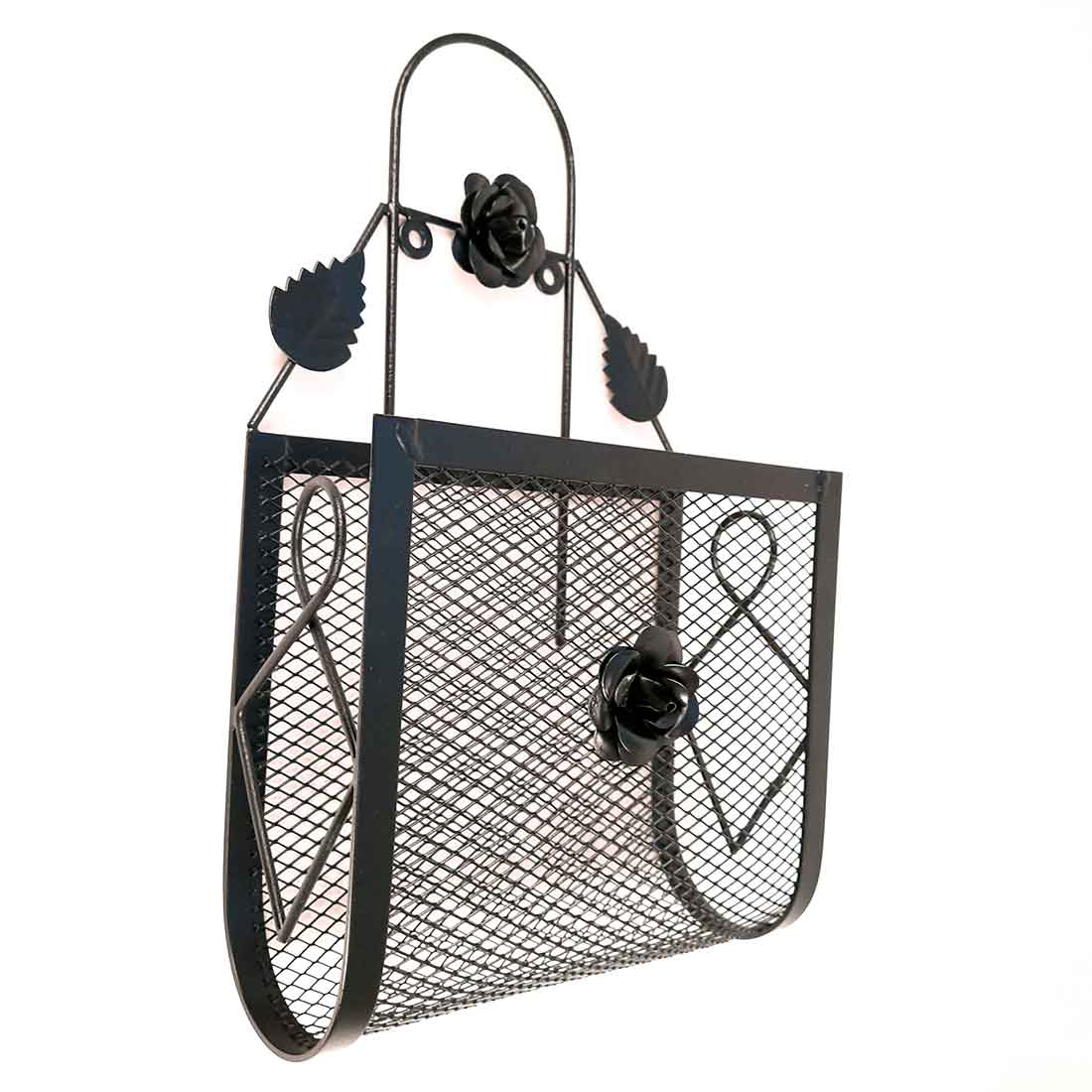 Magazine Holder Wall Mount | Wall Hanging Newspaper Stand - For Home, Office, Living Room, Organizing & Gifts - 13 Inch - Apkamart #Style_Pack of 1