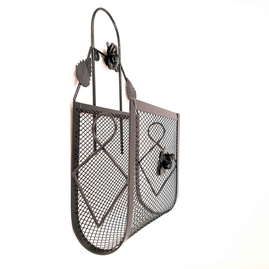 Magazine Holder Wall Mount | Wall Hanging Newspaper Stand - For Home, Office, Living Room, Organizing & Gifts - 13 Inch - Apkamart #Style_Pack of 1