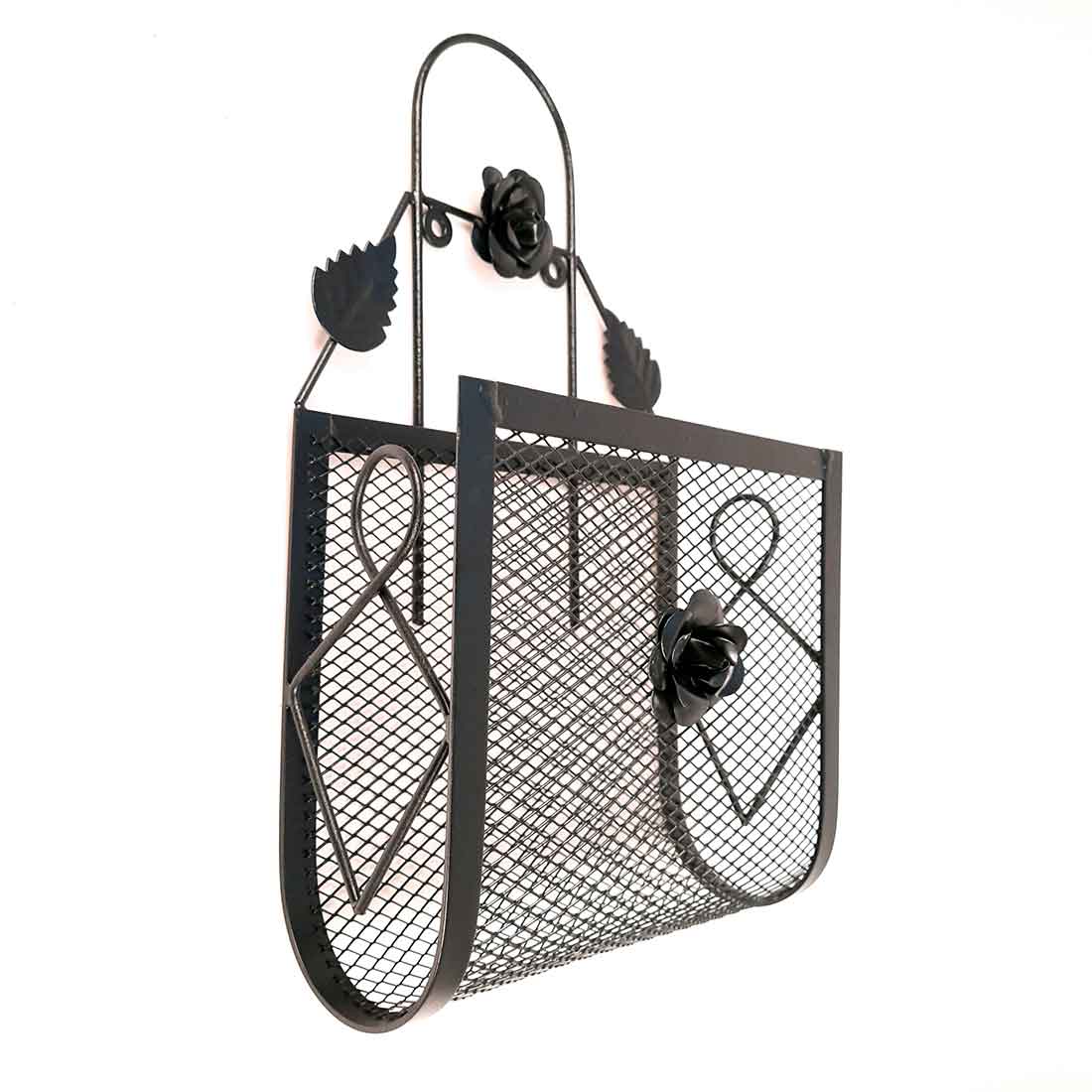 Magazine Holder Wall Mount | Wall Hanging Newspaper Stand - For Home, Office, Living Room, Organizing & Gifts - 13 Inch - Apkamart #Style_Pack of 1
