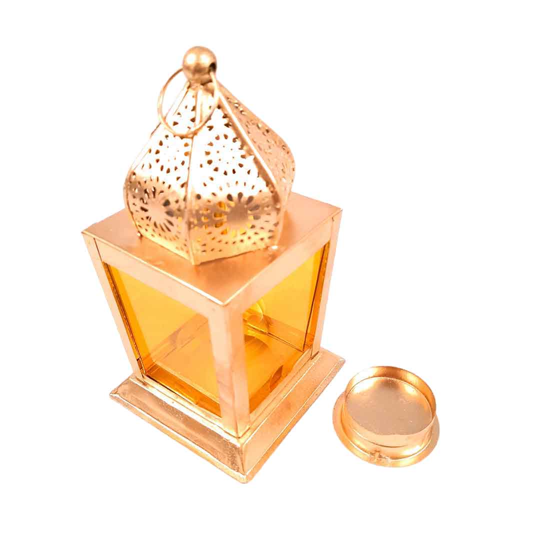Moroccan Lantern Candle Stand | Tea Light Holder - For Home, Living room Decor & Gifts - 7 Inch - Apkamart #Style_Pack of 1