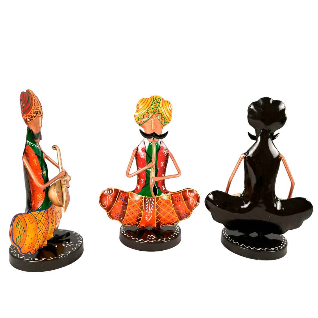 Musician Figurine Showpiece Set | Artifacts for Home, Table, Living Room, TV Unit & Bedroom Office Desk Decor& Gifts - 10 Inch (Pack of 3) - Apkamart #Style_Design 2