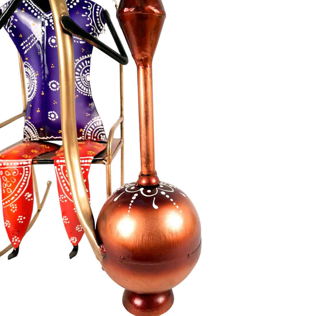 Village Man with Hukka Showpiece | Folk Men Sitting with Hookah Figurine - for Home, Bedroom, Living Room, Office Desk & Bar Decor - Apkamart #Style_Design 2