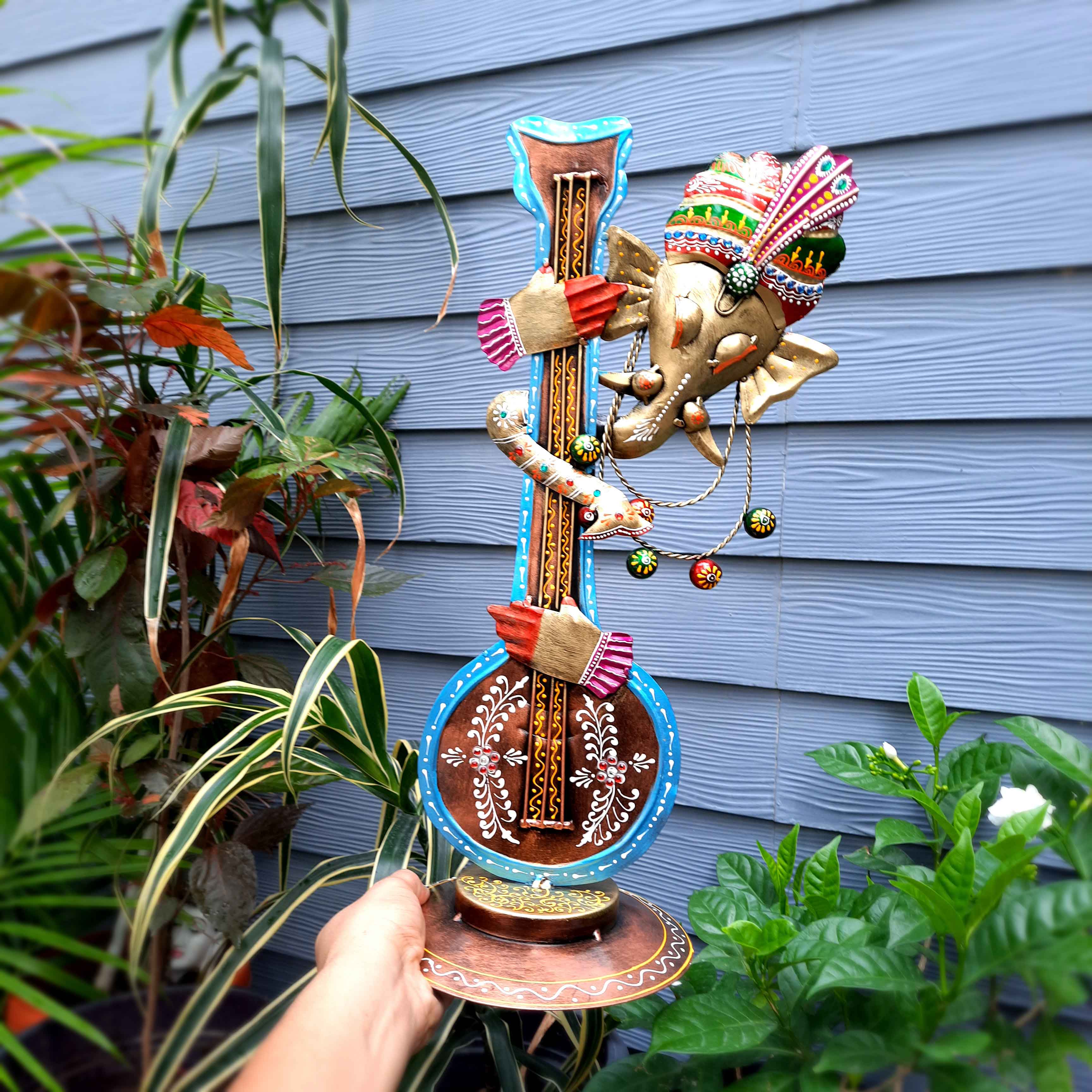 Ganesh Showpiece - Decorative Showpiece for Table & Office Decor - 20 Inch - ApkaMart #Color_Golden