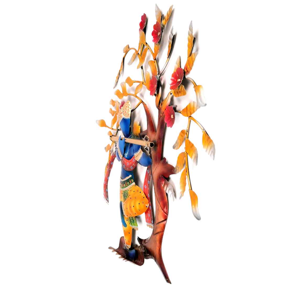 Krishna Wall Hanging | Krishna Playing Flute Wall Art - For Living Room, Wall & Home Decor & Gifts -25 Inch - Apkamart