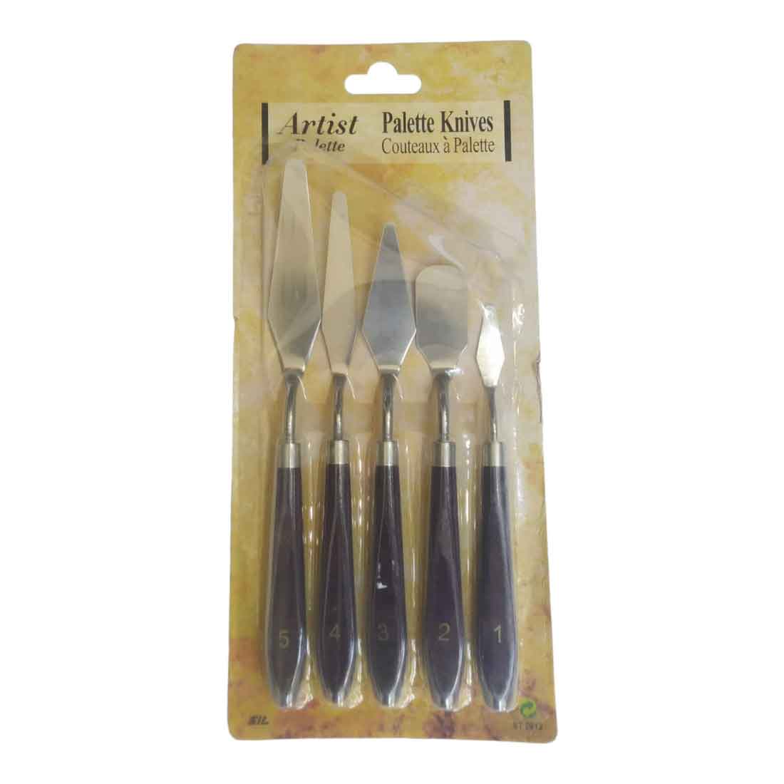 Palette Knives/ Painting Knives | Stainless Steel Scraper Spatula - Set of 5 - Apkamart