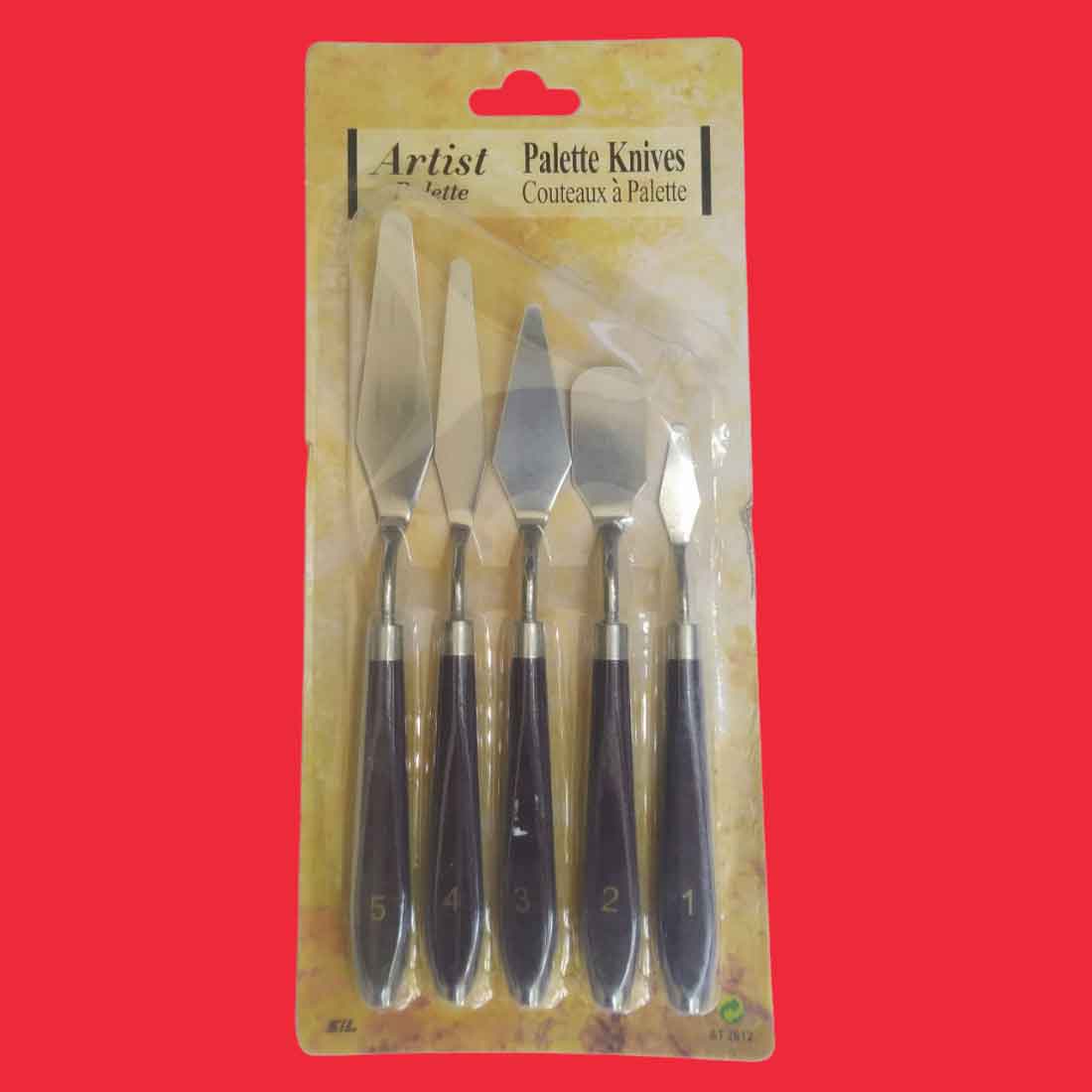 Palette Knives/ Painting Knives | Stainless Steel Scraper Spatula - Set of 5 - Apkamart