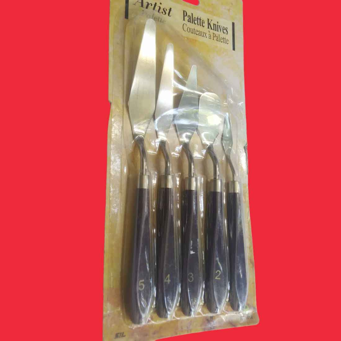 Palette Knives/ Painting Knives | Stainless Steel Scraper Spatula - Set of 5 - Apkamart