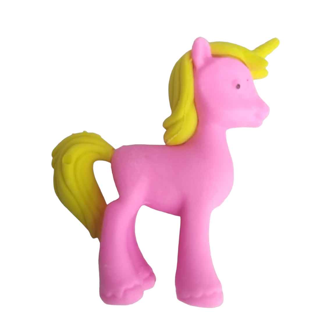 Unicorn Shape 3D Pencil Eraser - For Kids, Birthday Return Gift (Pack of 12)