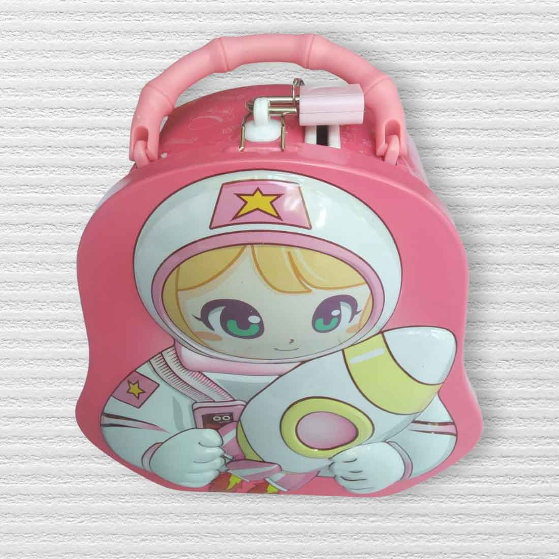 Astronaut Piggy Bank | Coin Box | Gullak | Money Box with Lock & Keys - For Kid's Birthday & Return Gift - Apkamart