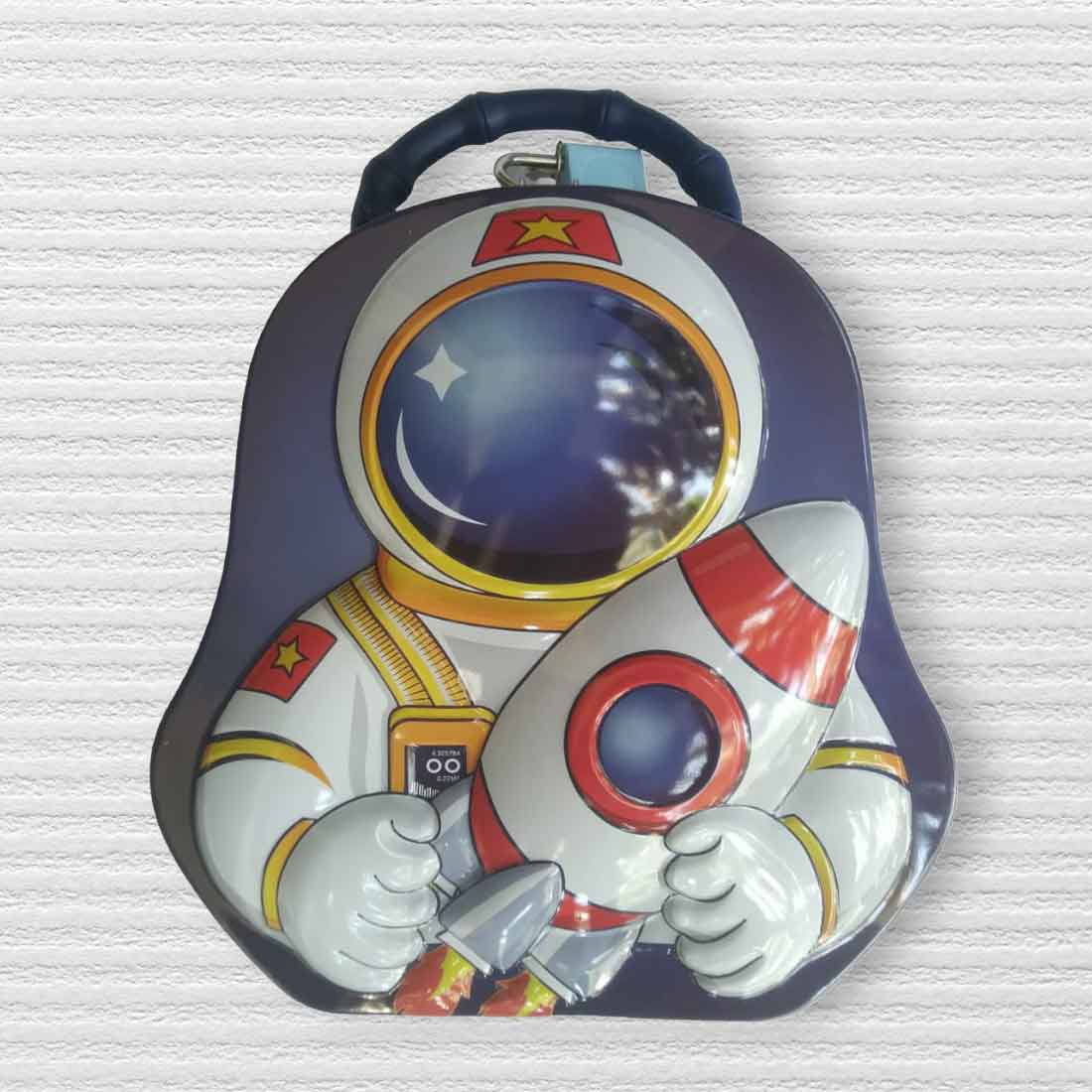 Astronaut Piggy Bank | Coin Box | Gullak | Money Box with Lock & Keys - For Kid's Birthday & Return Gift - Apkamart