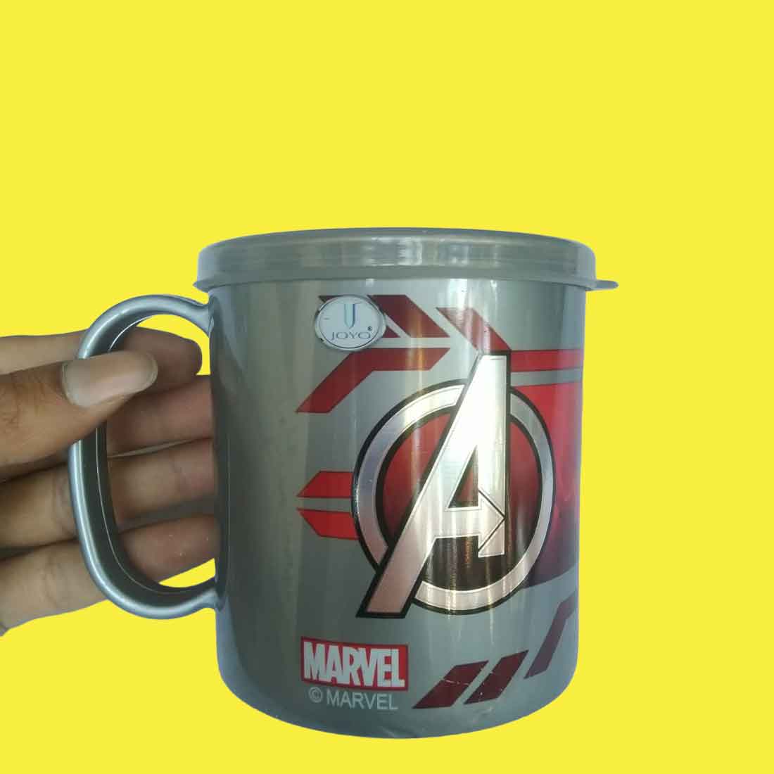 Mug With Cartoon Characters - For Kids | Milk Mug with lid - For Kids & Return Gift | In Assorted Color & Design (Single & Pack of 2) - Apkamart