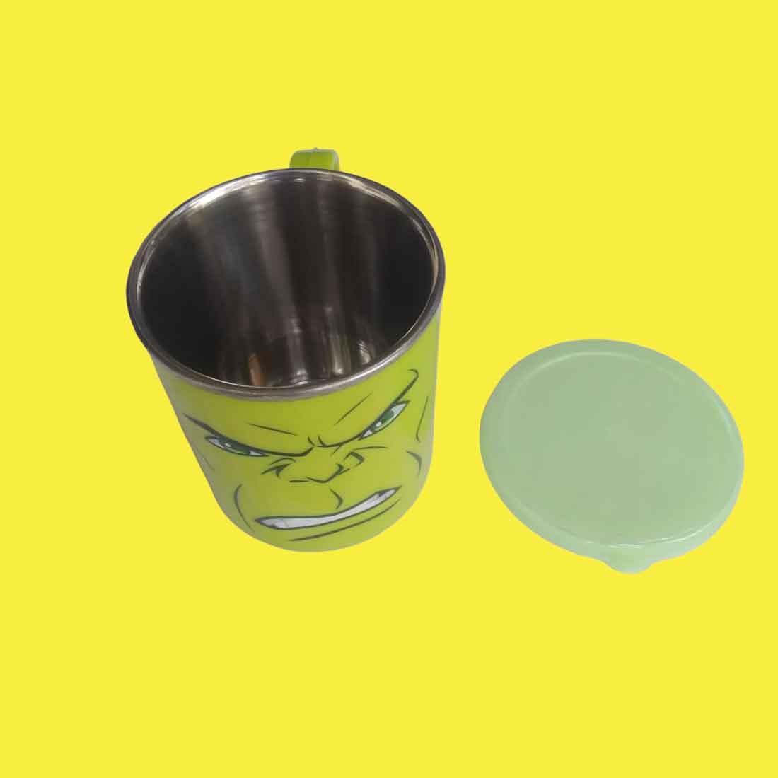 Mug With Cartoon Characters - For Kids | Milk Mug with lid - For Kids & Return Gift | In Assorted Color & Design (Single & Pack of 2) - Apkamart