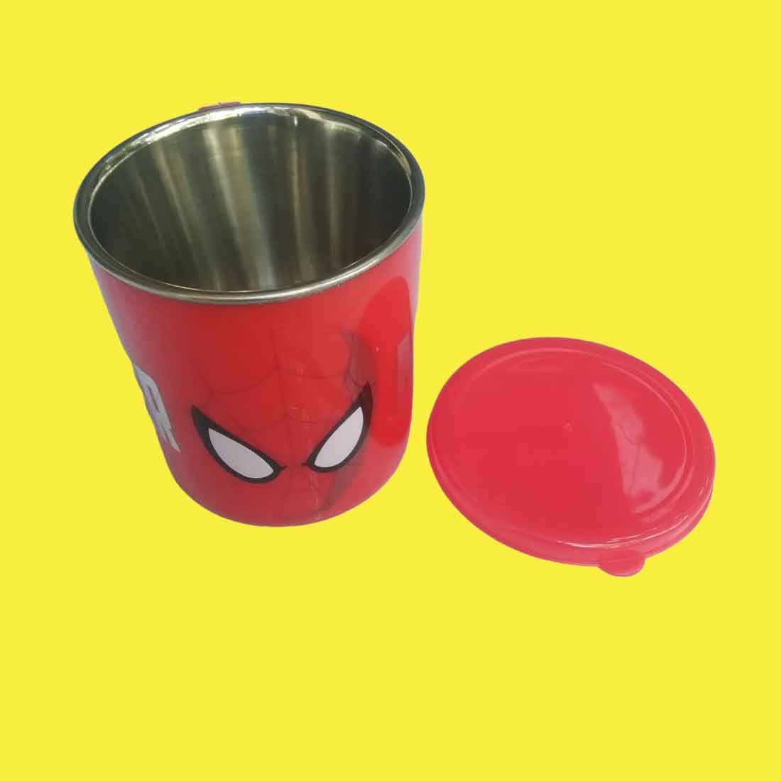 Mug With Cartoon Characters - For Kids | Milk Mug with lid - For Kids & Return Gift | In Assorted Color & Design (Single & Pack of 2) - Apkamart