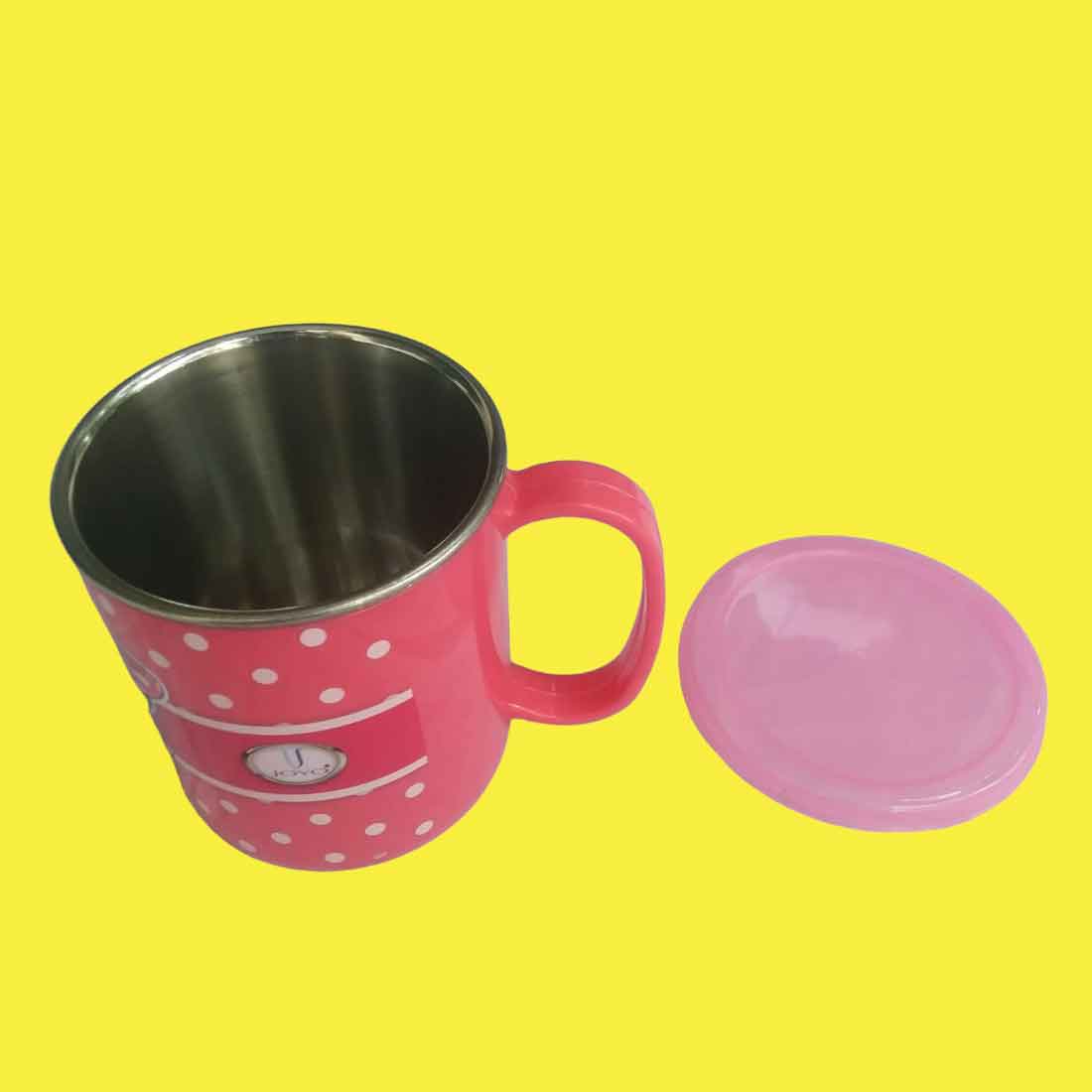 Mug With Cartoon Characters - For Kids | Milk Mug with lid - For Kids & Return Gift | In Assorted Color & Design (Single & Pack of 2) - Apkamart