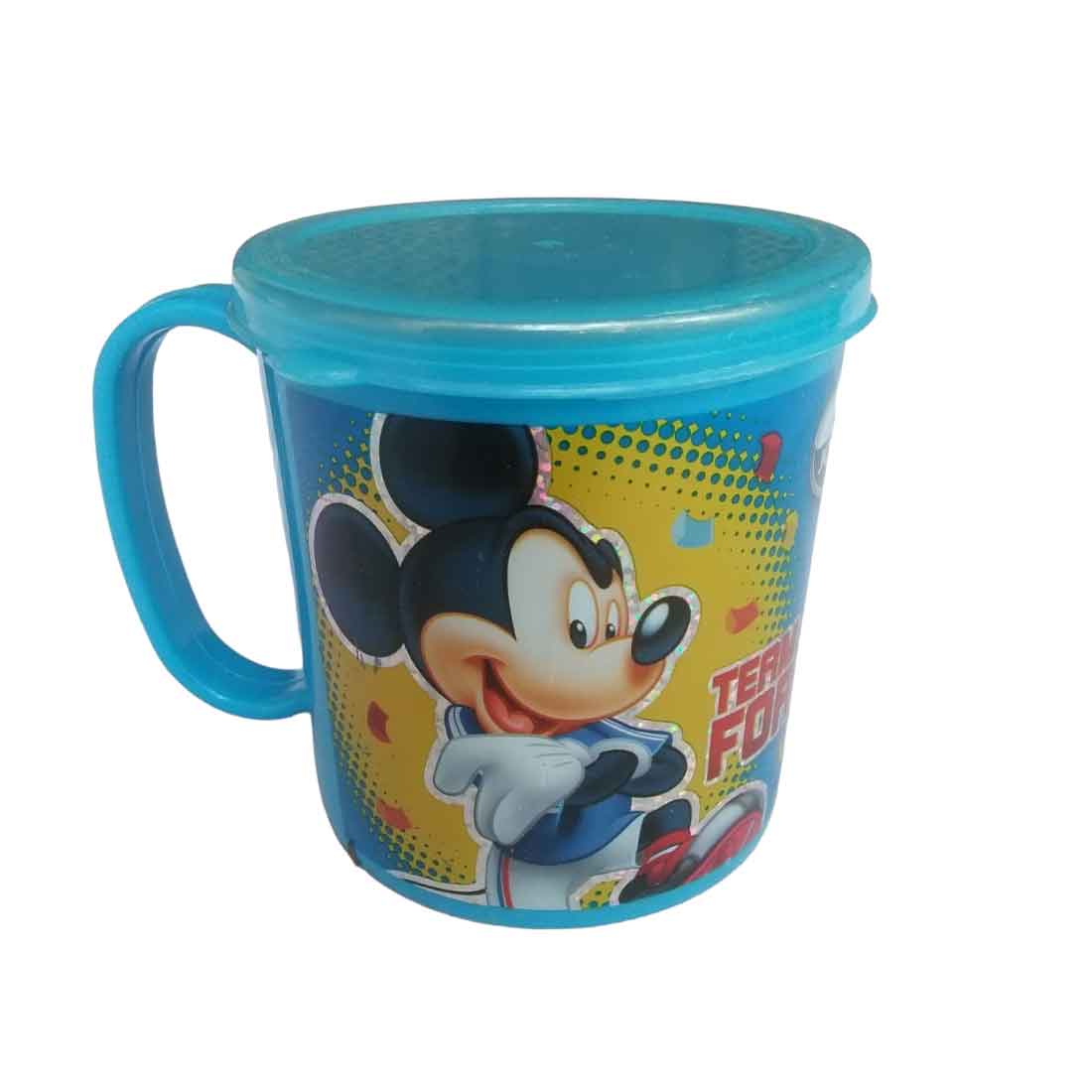 Mug With Cartoon Characters - For Kids | Milk Mug with lid - For Kids & Return Gift | In Assorted Color & Design (Single & Pack of 2) - Apkamart