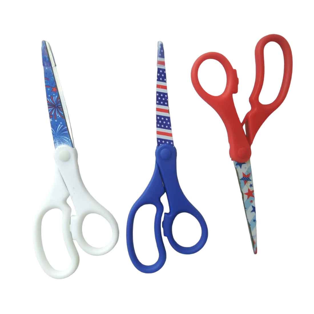 Kids-Friendly Craft Scissors in Assorted Colors – for School, Art and Craft (Pack of 3)