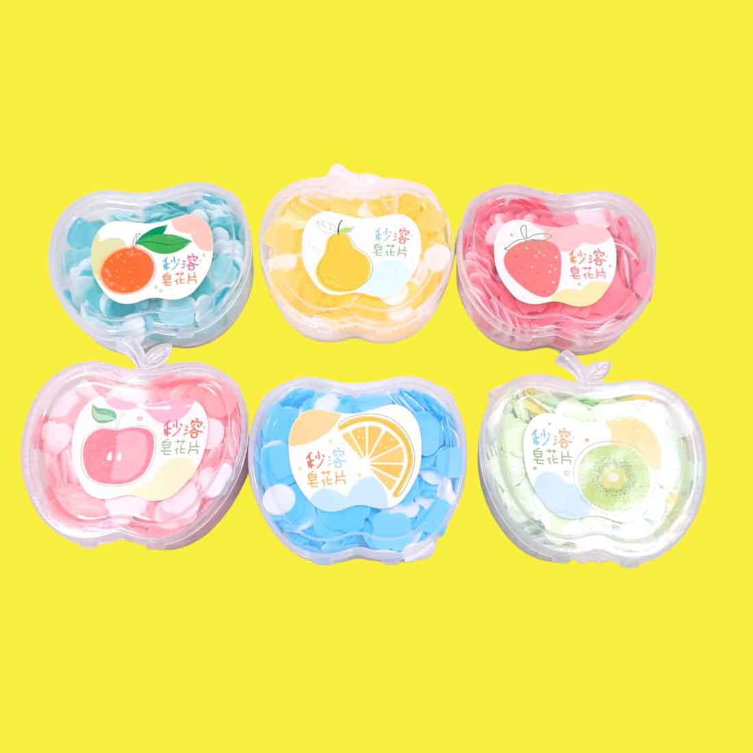 Apple Shaped Paper Soap container - For Kids | Gifts & Return Gifts | Pack of 6 & Pack of 12 - Apkamart