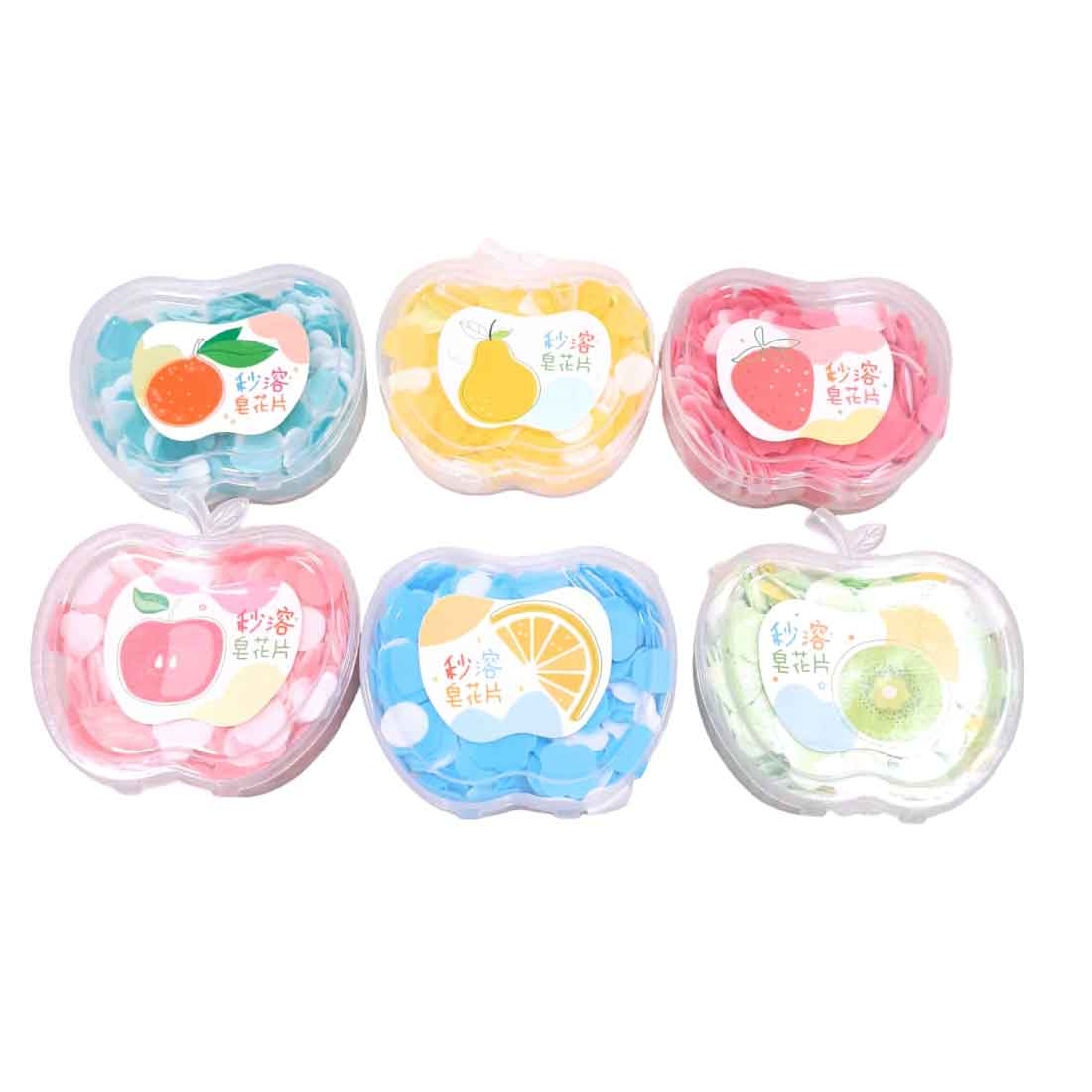 Apple Shaped Paper Soap container - For Kids | Gifts & Return Gifts | Pack of 6 & Pack of 12 - Apkamart