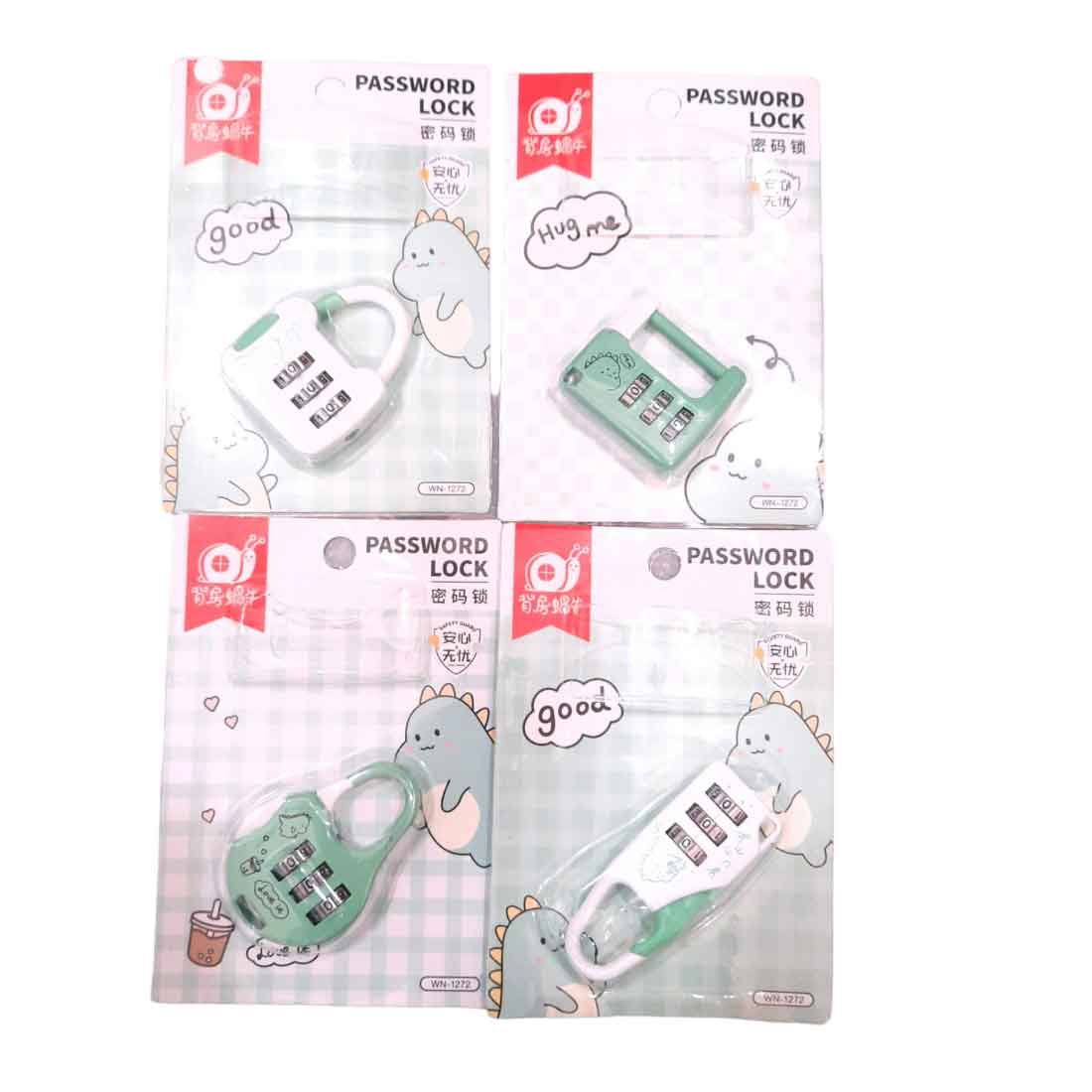 Multicolor Cute Number Padlocks – For Kids | Gifts & Return Gifts ( Pack of 4) - Apkamart