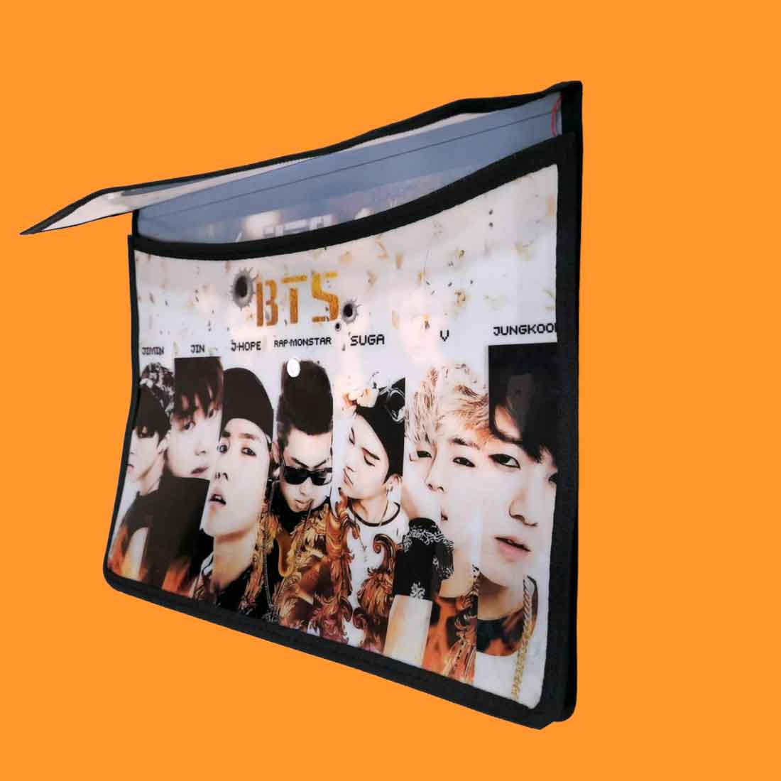 BTS Document File Button Folders A4 Size - for Kids (Pack of 5) - Apkamart