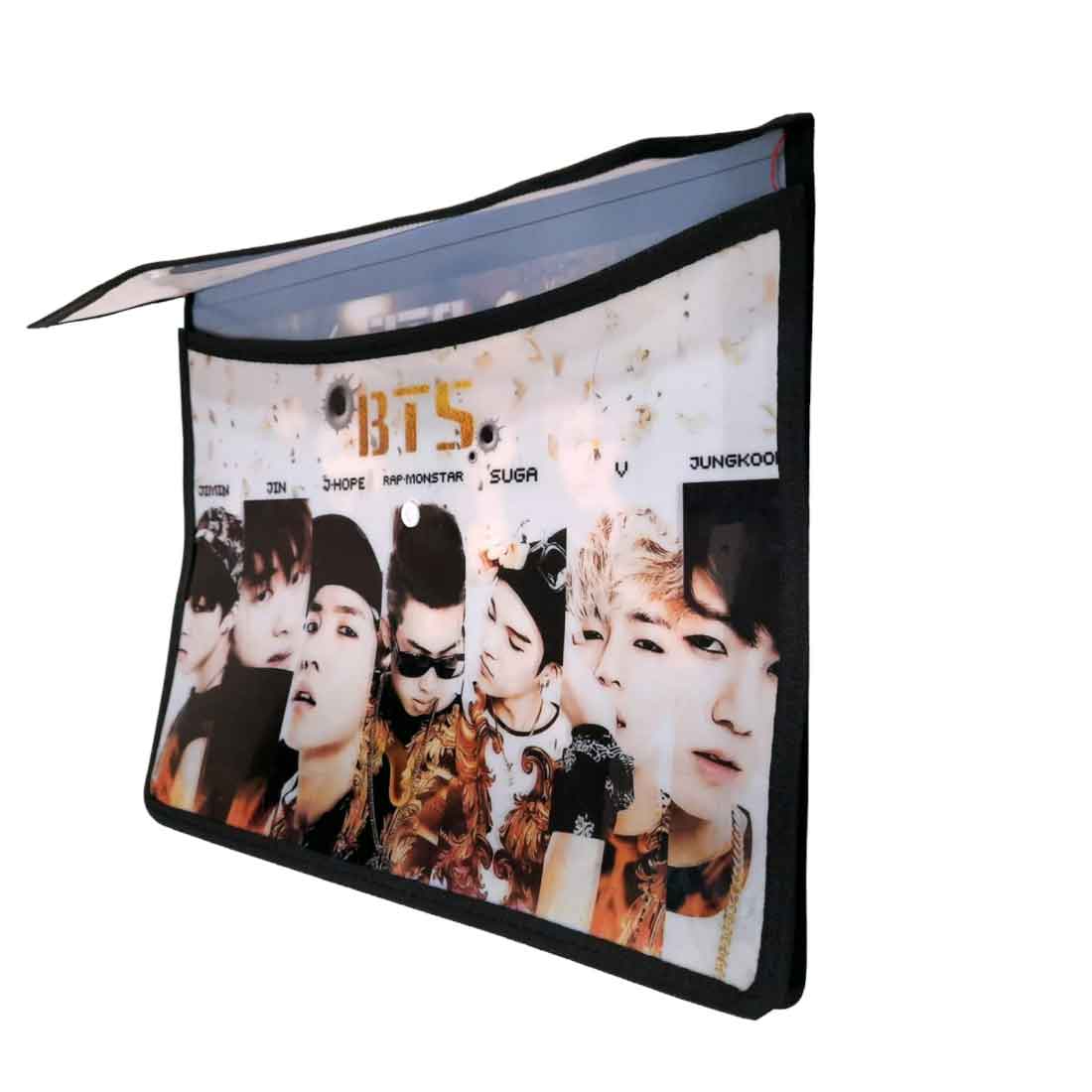 BTS Document File Button Folders A4 Size - for Kids (Pack of 5) - Apkamart