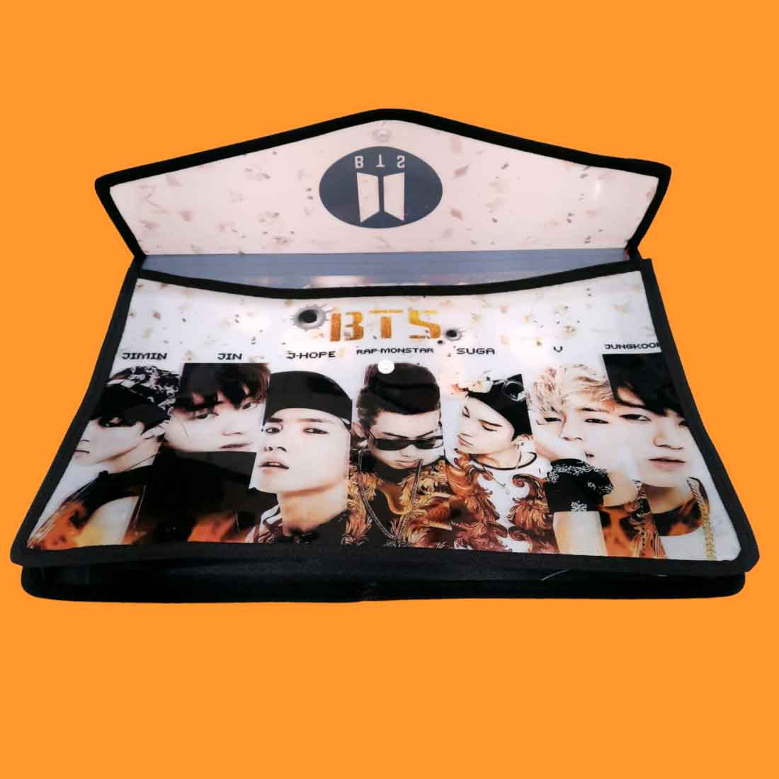 BTS Document File Button Folders A4 Size - for Kids (Pack of 5) - Apkamart