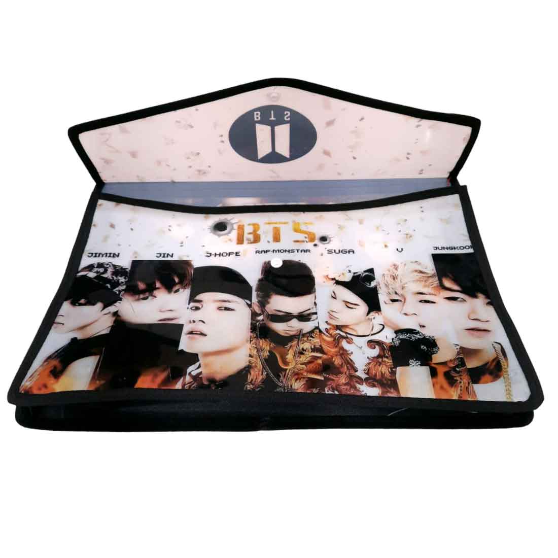 BTS Document File Button Folders A4 Size - for Kids (Pack of 5) - Apkamart