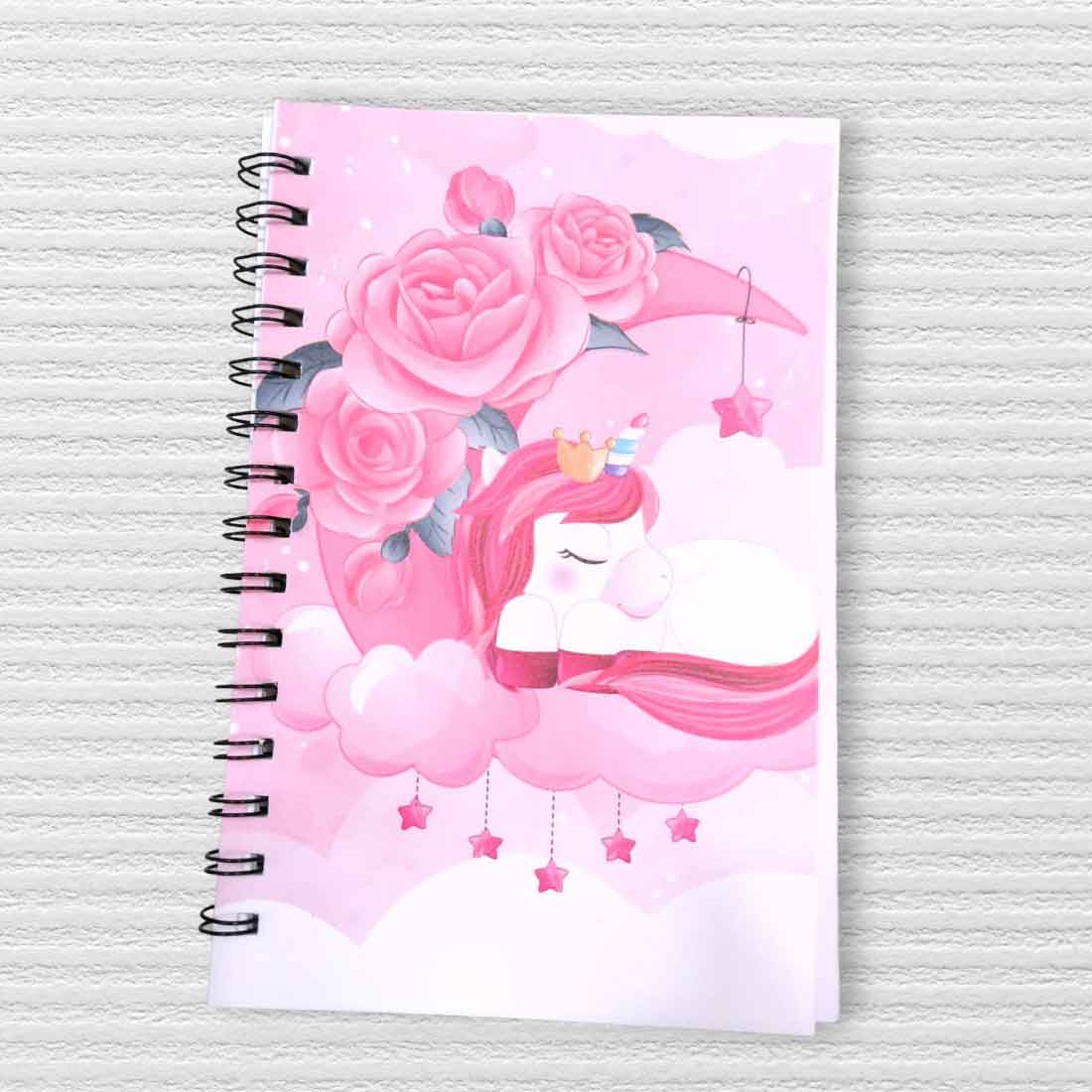 Spiral Note Book Single Line | A6 Size Note Book (60 Pages) - For Kids, Students & Return Gifts - Apkamart