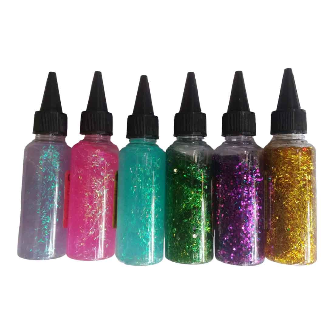 Sparkle Glitter Glue | Multicolor Sticky Glitter Glue Tube - For Art and Craft for Kids (Pack of 12) - Apkamart