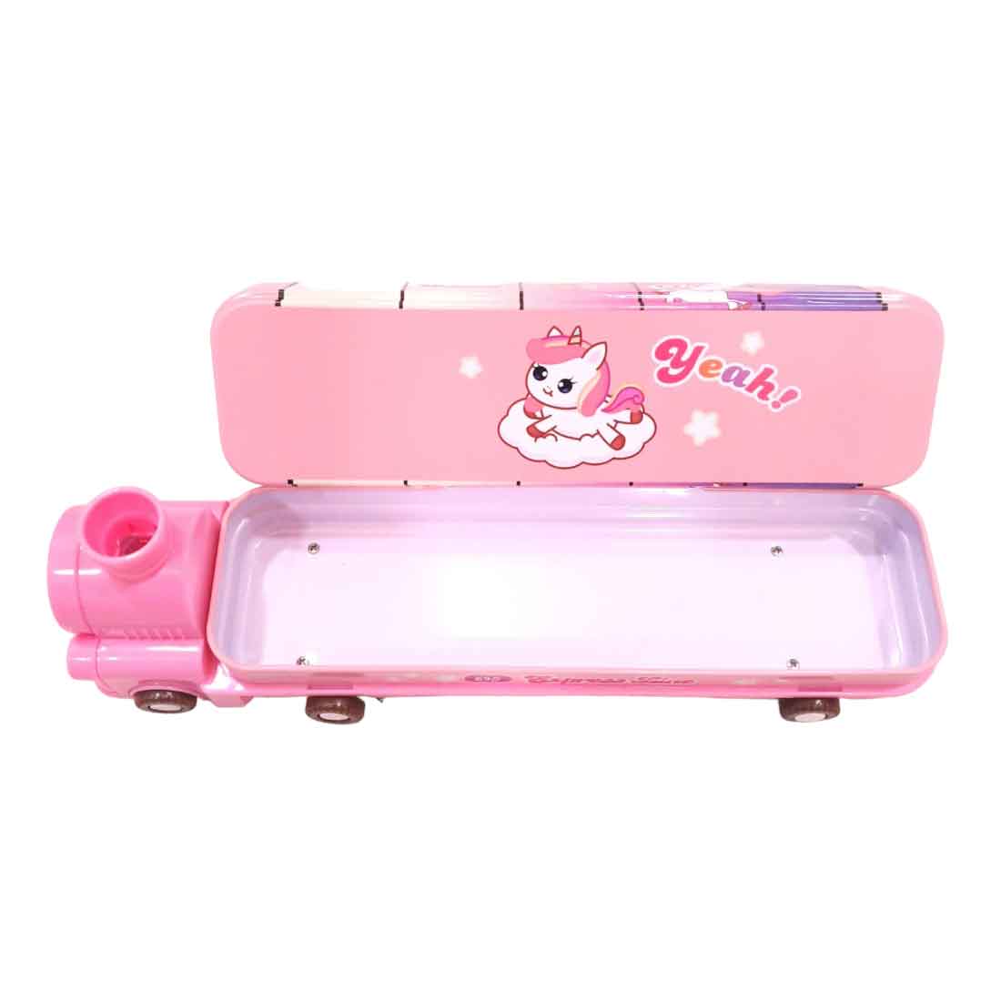 Colorful & Attractive in Train Design Pencil Box | Pen pencil case - for Kids School Supplies & Birthday Return Gifts | in Assorted Colors - Apkamart