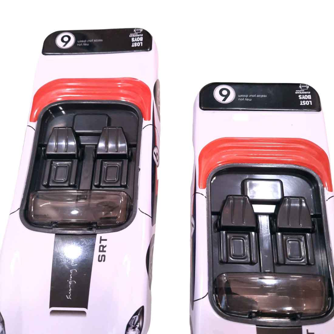 Pencil Box | Pen Pencil Case - Racing Car Design With Wheels - for Kids School Supplies & Birthday Return Gifts - Apkamart #style_pack of 2