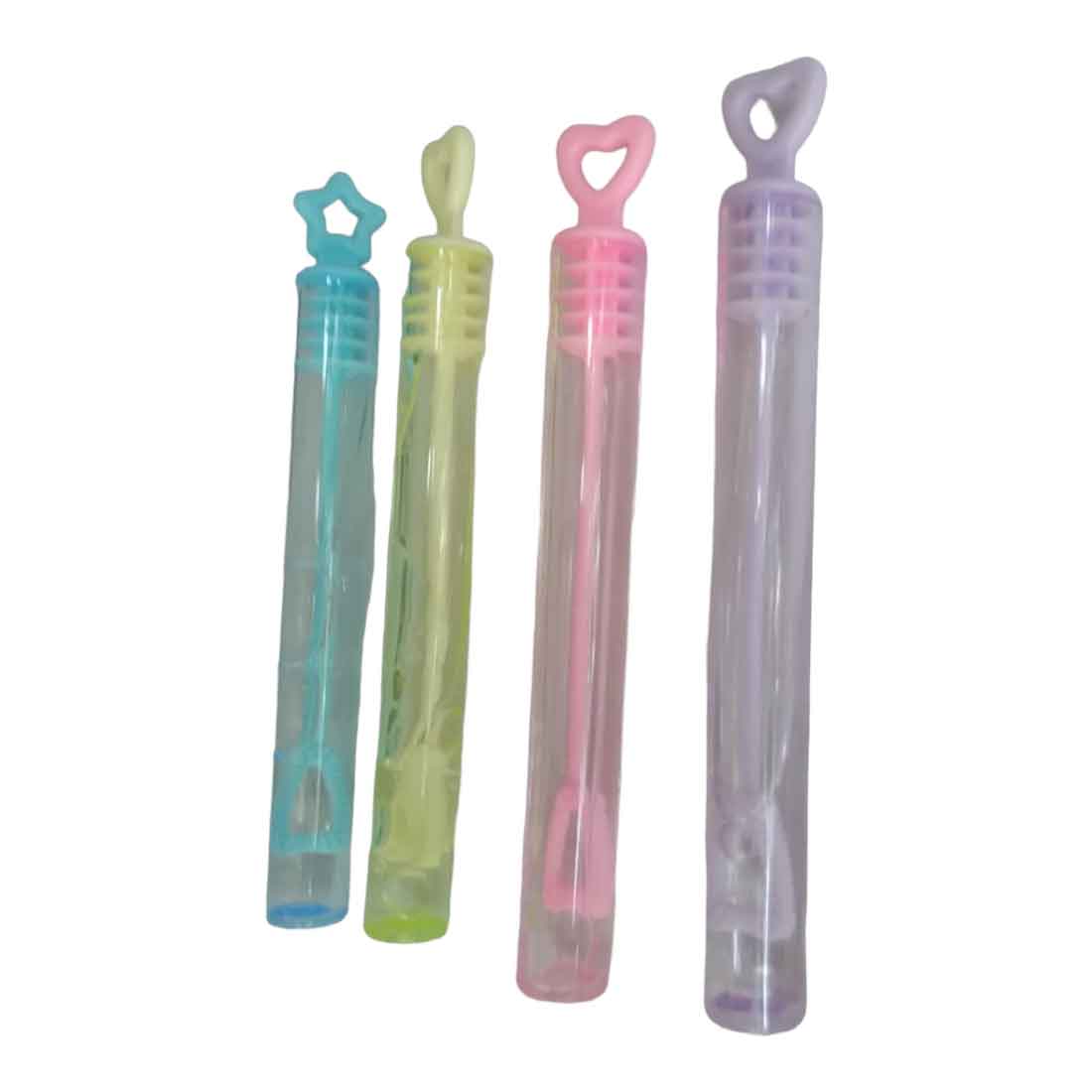 Colorful & Attractive Bubble Making Tube - For Kids & Birthday Return Gift (Pack of 12) - Apkamart