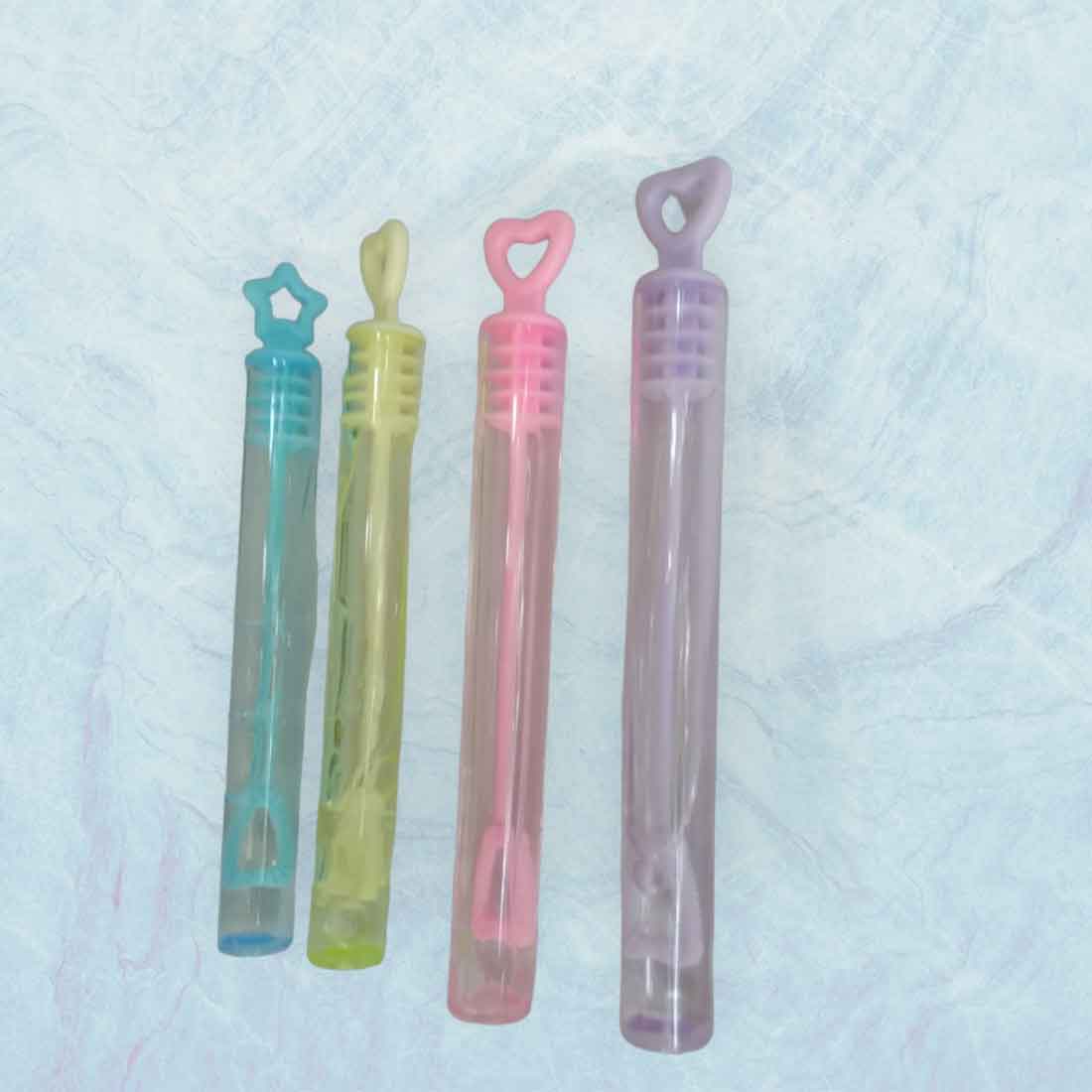 Colorful & Attractive Bubble Making Tube - For Kids & Birthday Return Gift (Pack of 12) - Apkamart