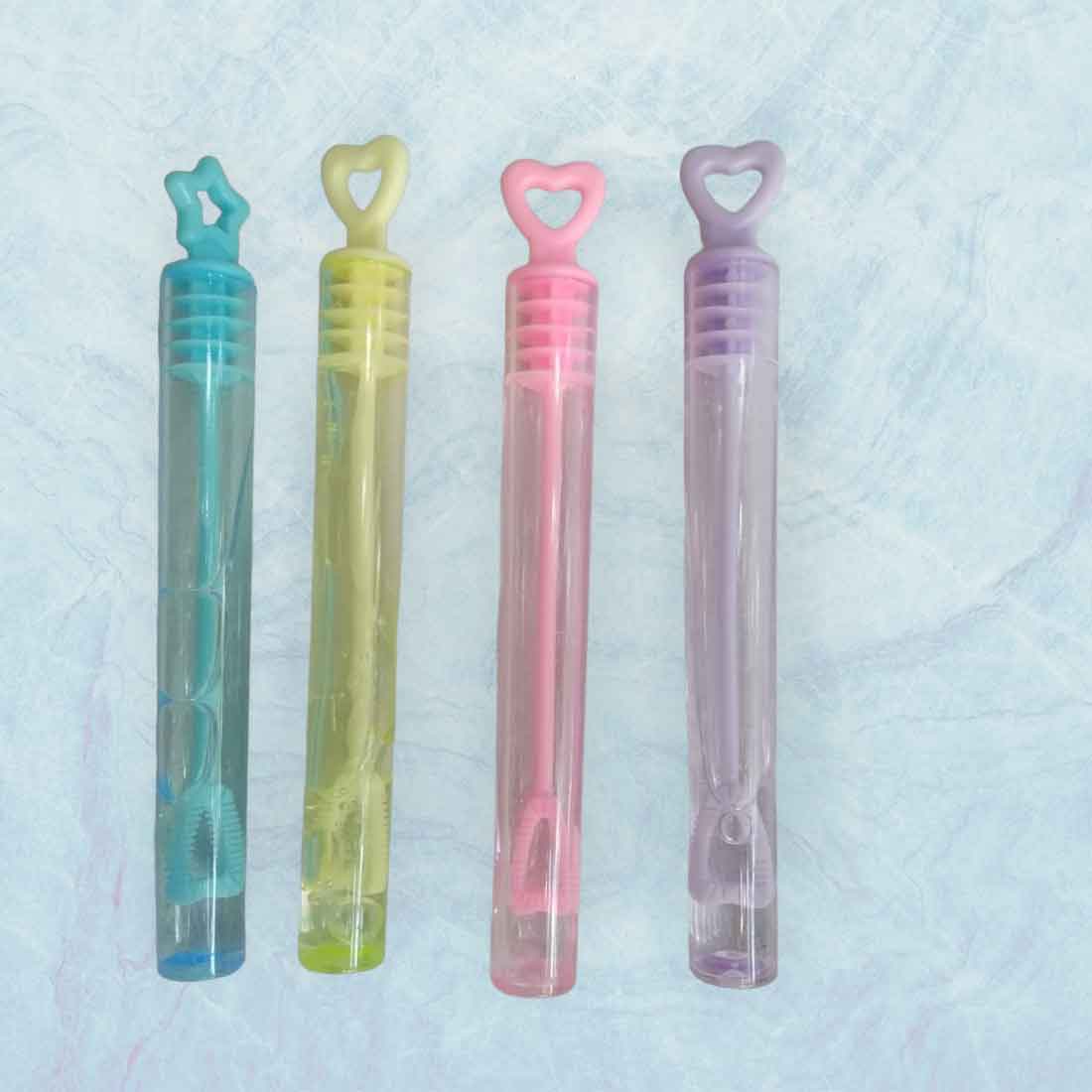 Colorful & Attractive Bubble Making Tube - For Kids & Birthday Return Gift (Pack of 12) - Apkamart