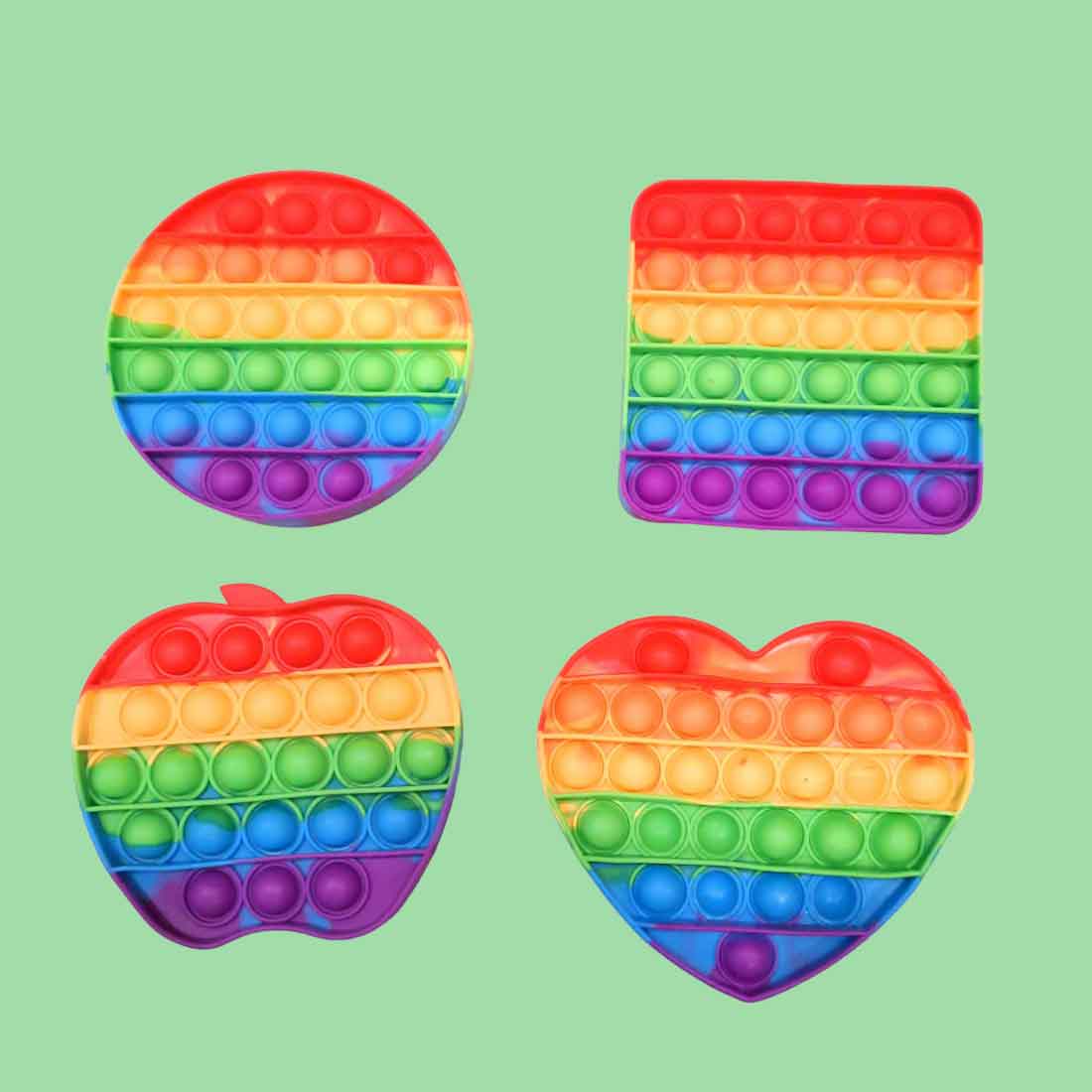 Colorful & Attractive Pop It Toys | Poppet Push Pop Bubble Toy - For Kids and Adults - Apkamart