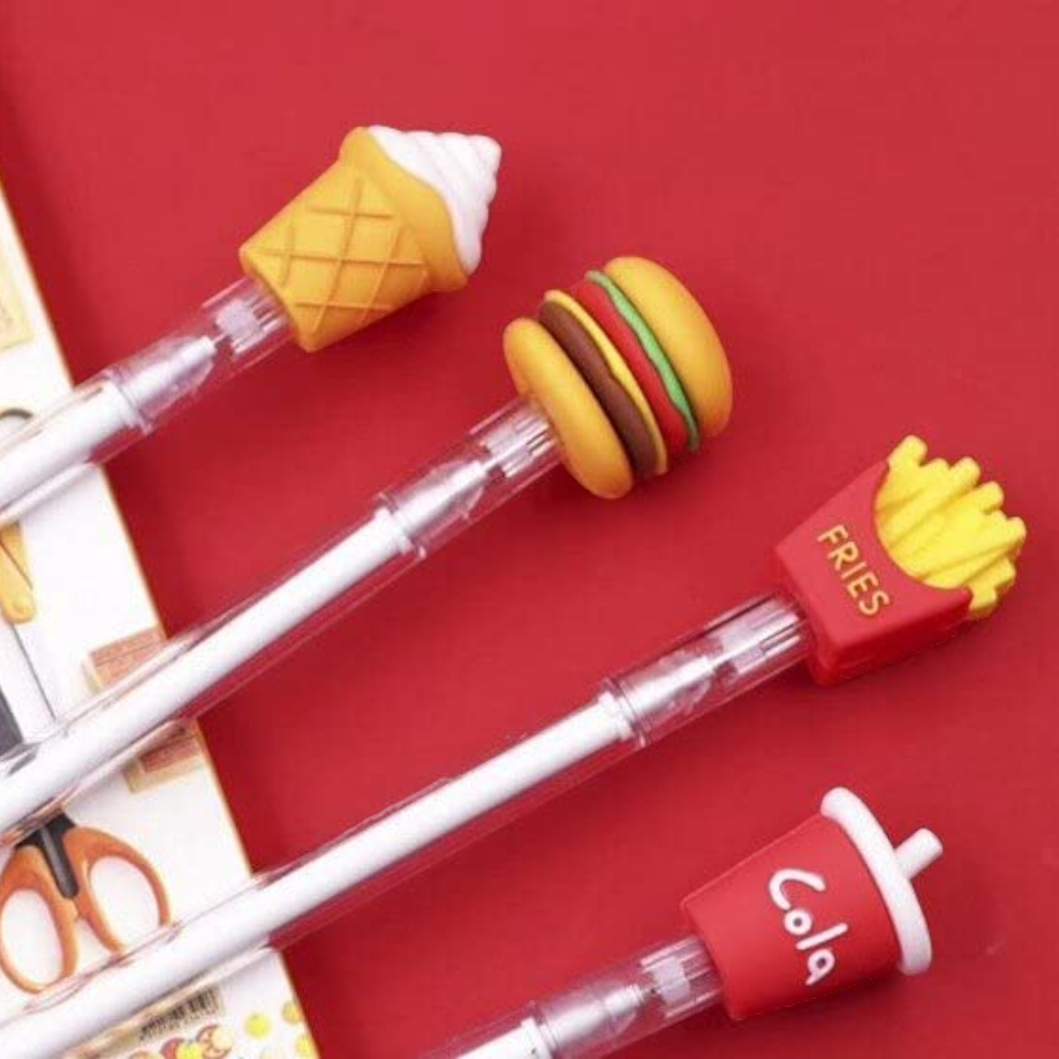 Lead Pencil for Kids | Multicolor Burger, Ice Cream Cold Drink Design | Drawing, Sketching & Return Gifts-Pack of 2 - Apkamart #Style_Pack Of 5