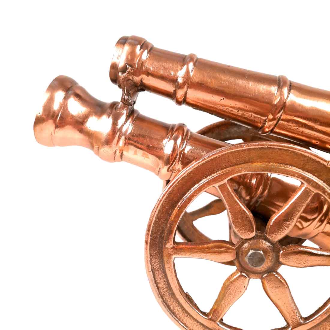 Cannon Double Barrel - Antique Showpiece - For Table Decor & Gifts -13 Inch - apkamart