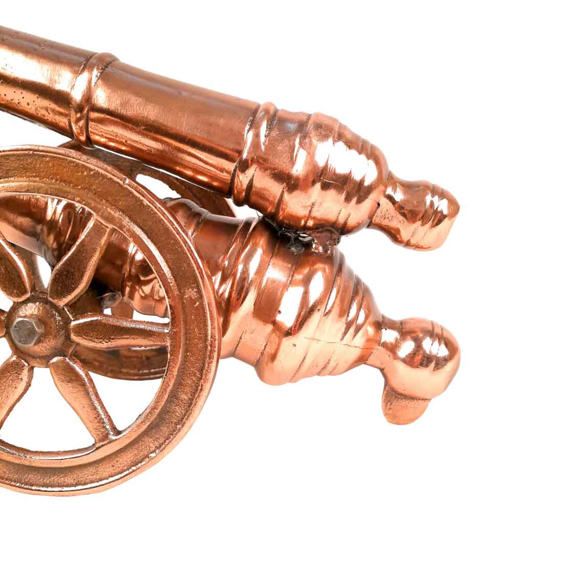 Cannon Double Barrel - Antique Showpiece - For Table Decor & Gifts -13 Inch - apkamart