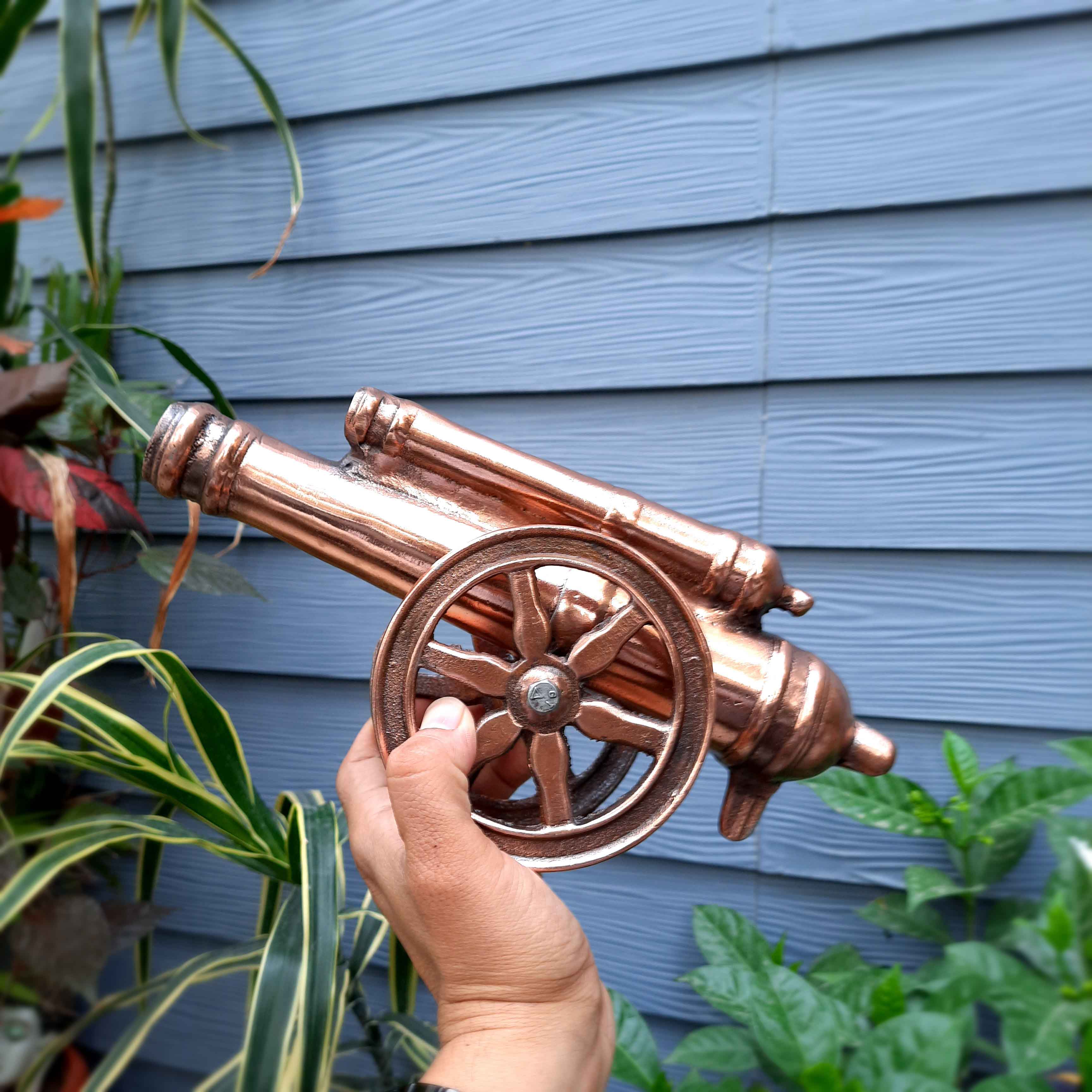 Cannon Showpiece - Double Barrel Vintage Cannon -11 Inch - Apkamart