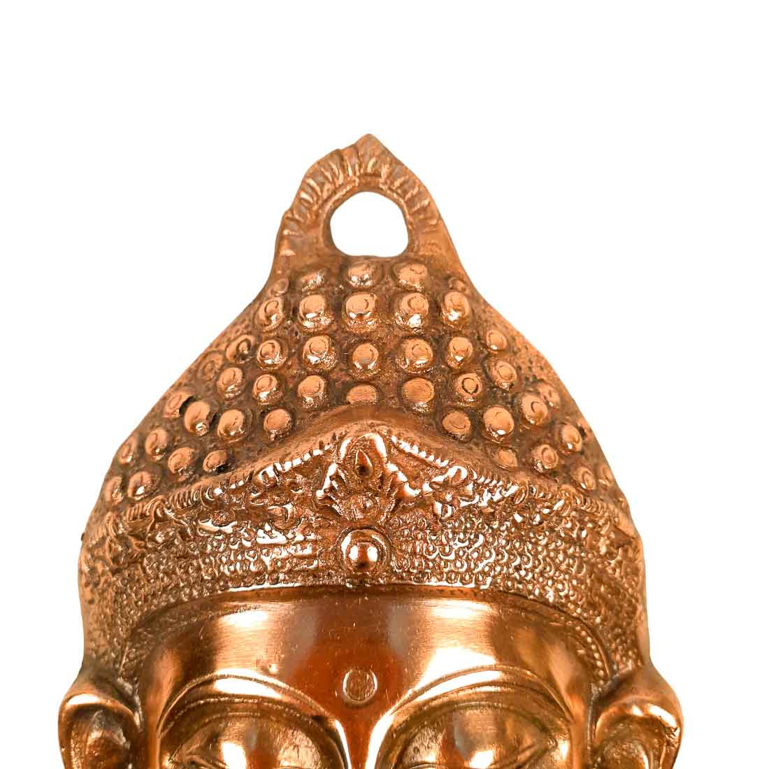 Buddha Face Wall Hanging | Buddha Wall Decor - For Home, Office, Living room Decor & Gifts - 10 Inch - Apkamart