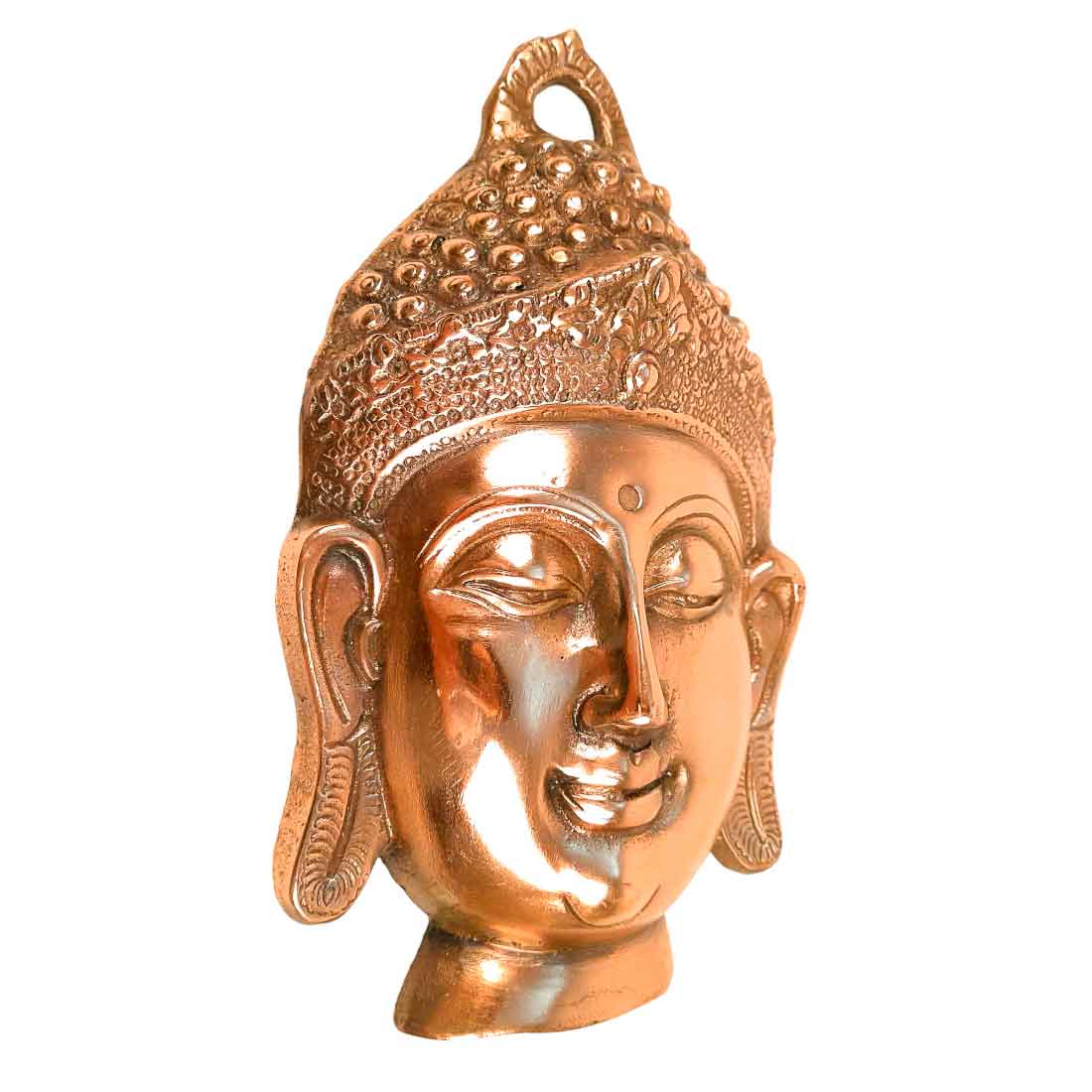 Buddha Face Wall Hanging | Buddha Wall Decor - For Home, Office, Living room Decor & Gifts - 10 Inch - Apkamart