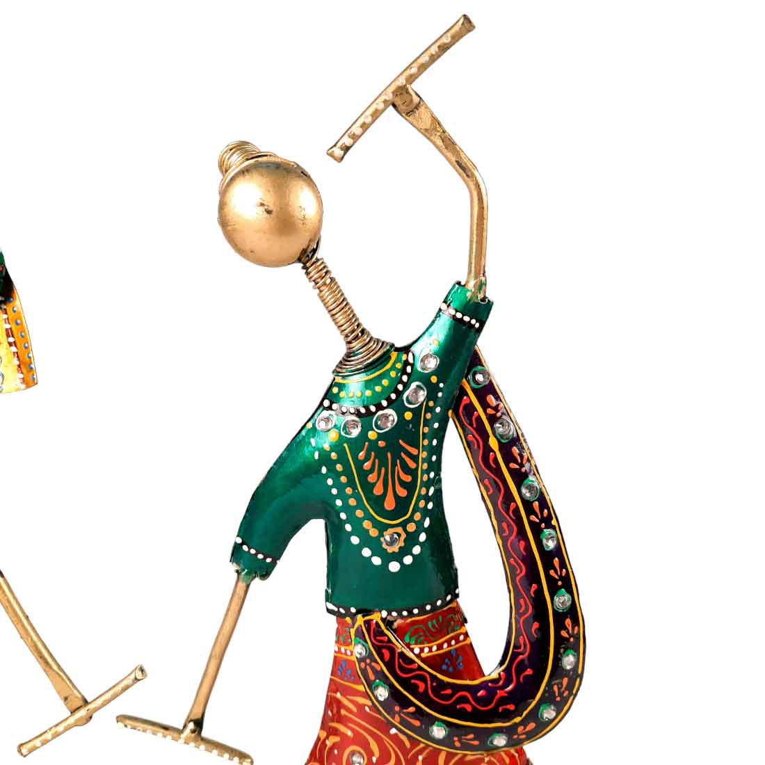 Dancing Couple Showpiece | Dandya Dancing Showpiece - for Table Decor and Gifts- 16 Inch - Apkamart