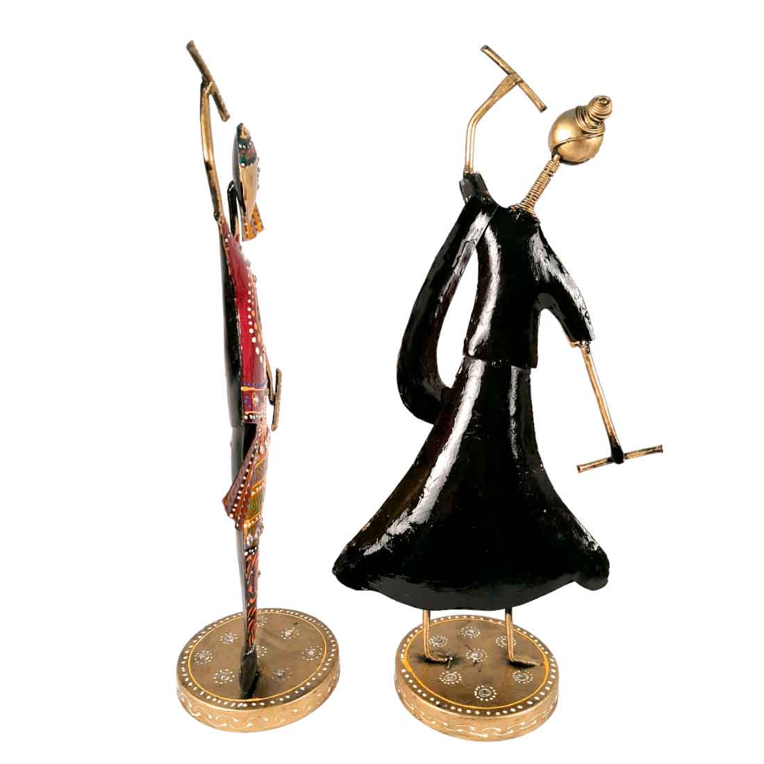 Dancing Couple Showpiece | Dandya Dancing Showpiece - for Table Decor and Gifts- 16 Inch - Apkamart