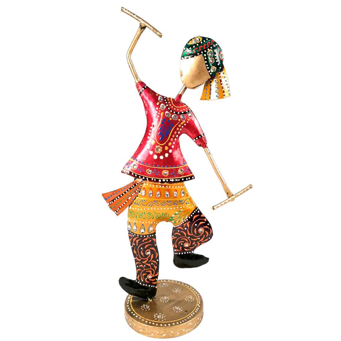 Dancing Couple Showpiece | Dandya Dancing Showpiece - for Table Decor and Gifts- 16 Inch - Apkamart